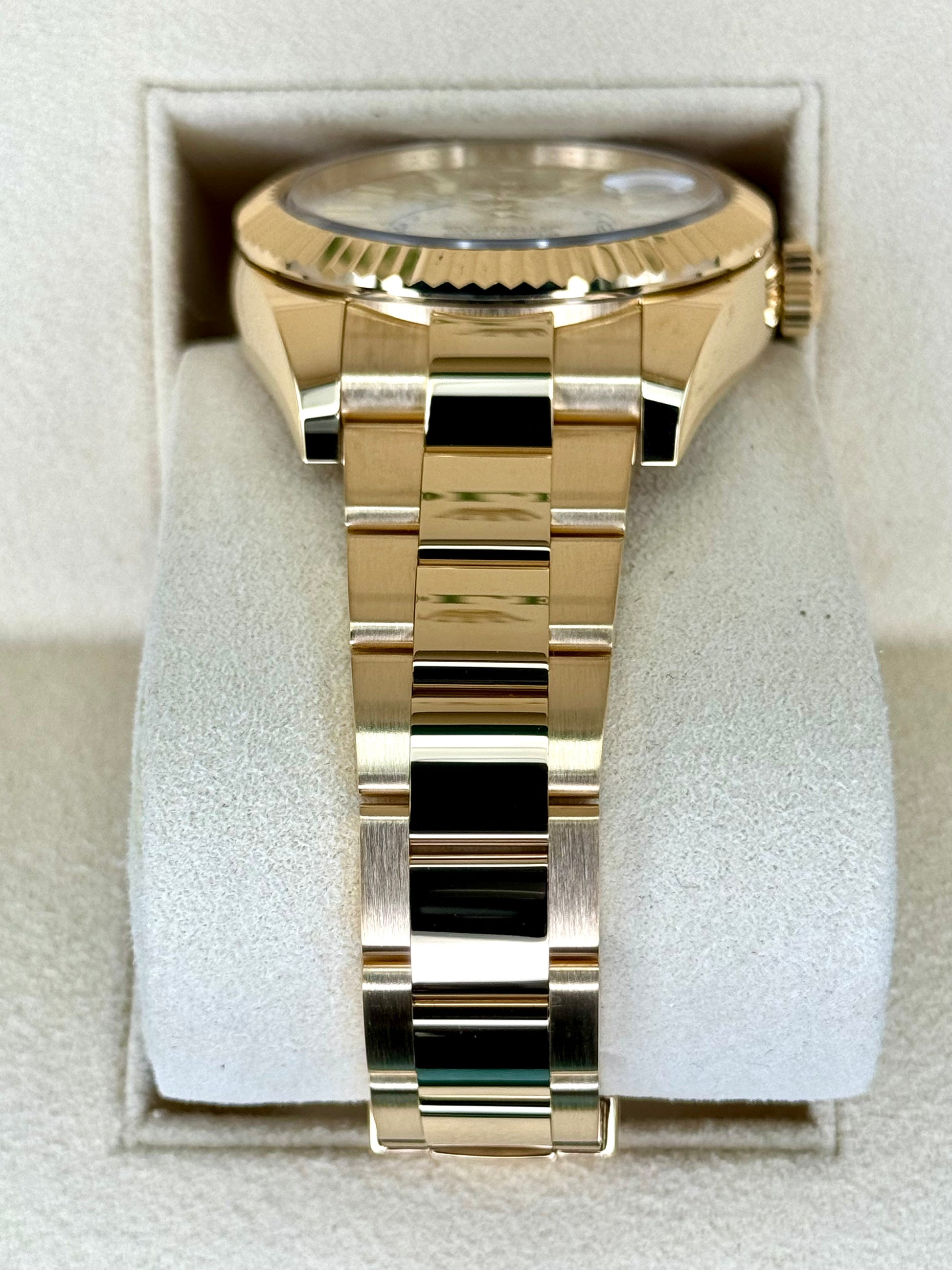 2022 Rolex Sky-Dweller 42mm 326938 Yellow Gold White Dial - MyWatchLLC