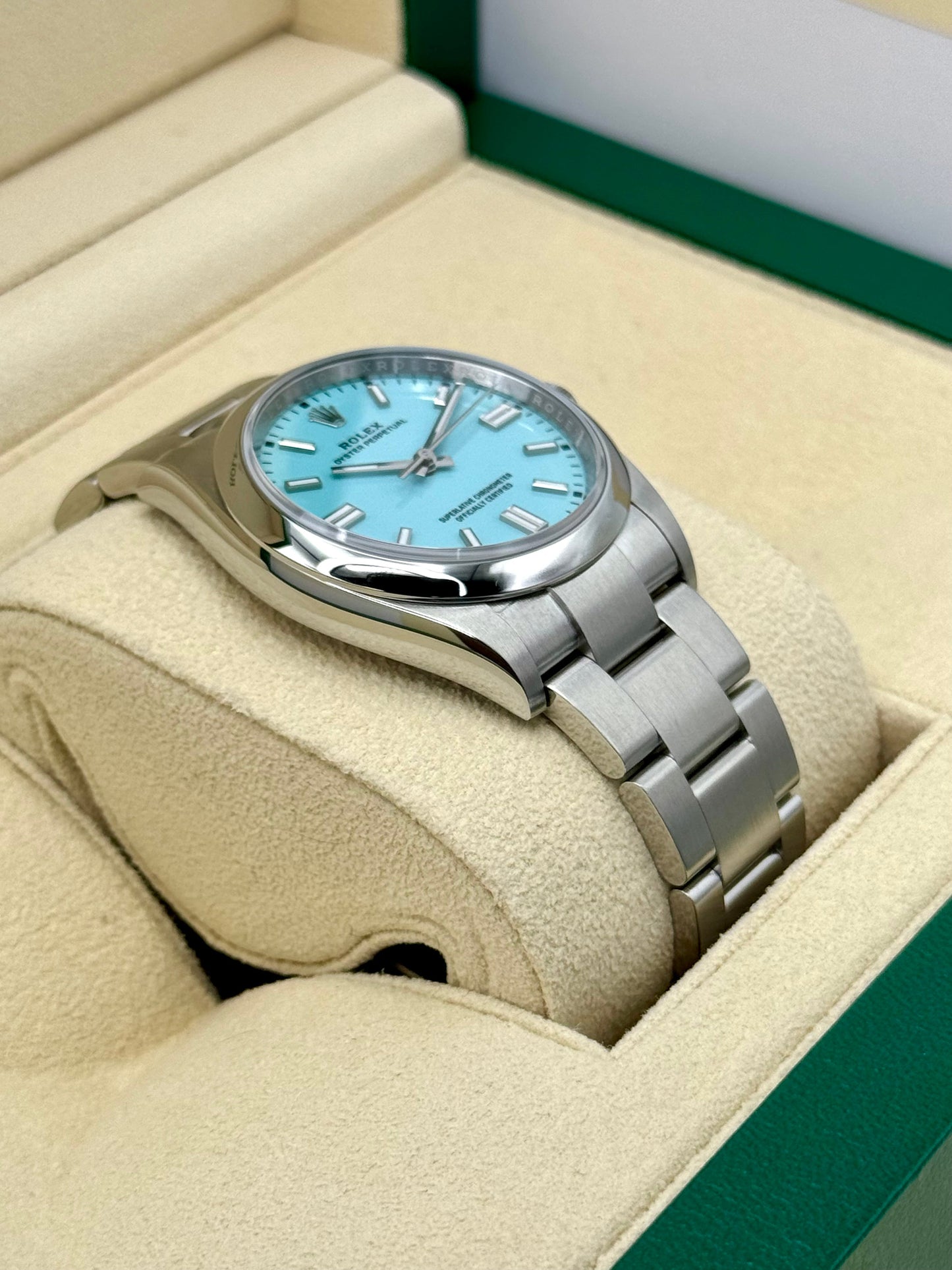 2023 Rolex Oyster Perpetual 36mm 126000 Tiffany Blue Dial - MyWatchLLC