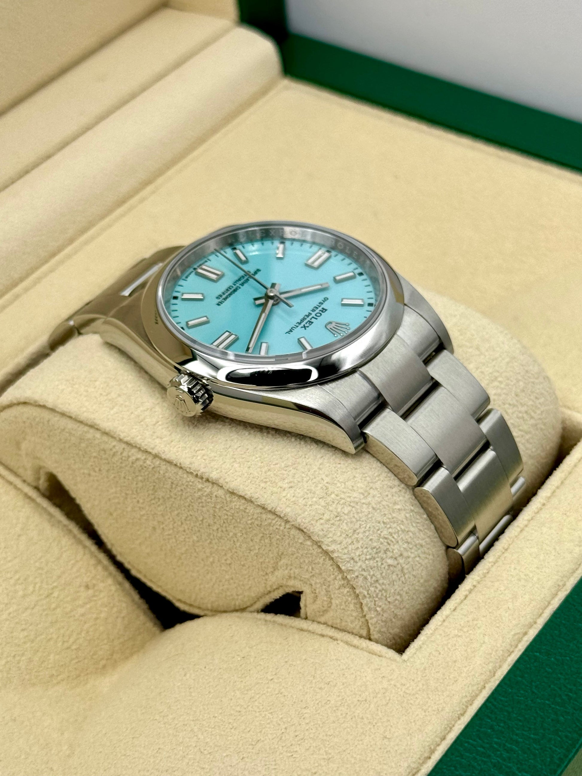 2023 Rolex Oyster Perpetual 36mm 126000 Tiffany Blue Dial - MyWatchLLC