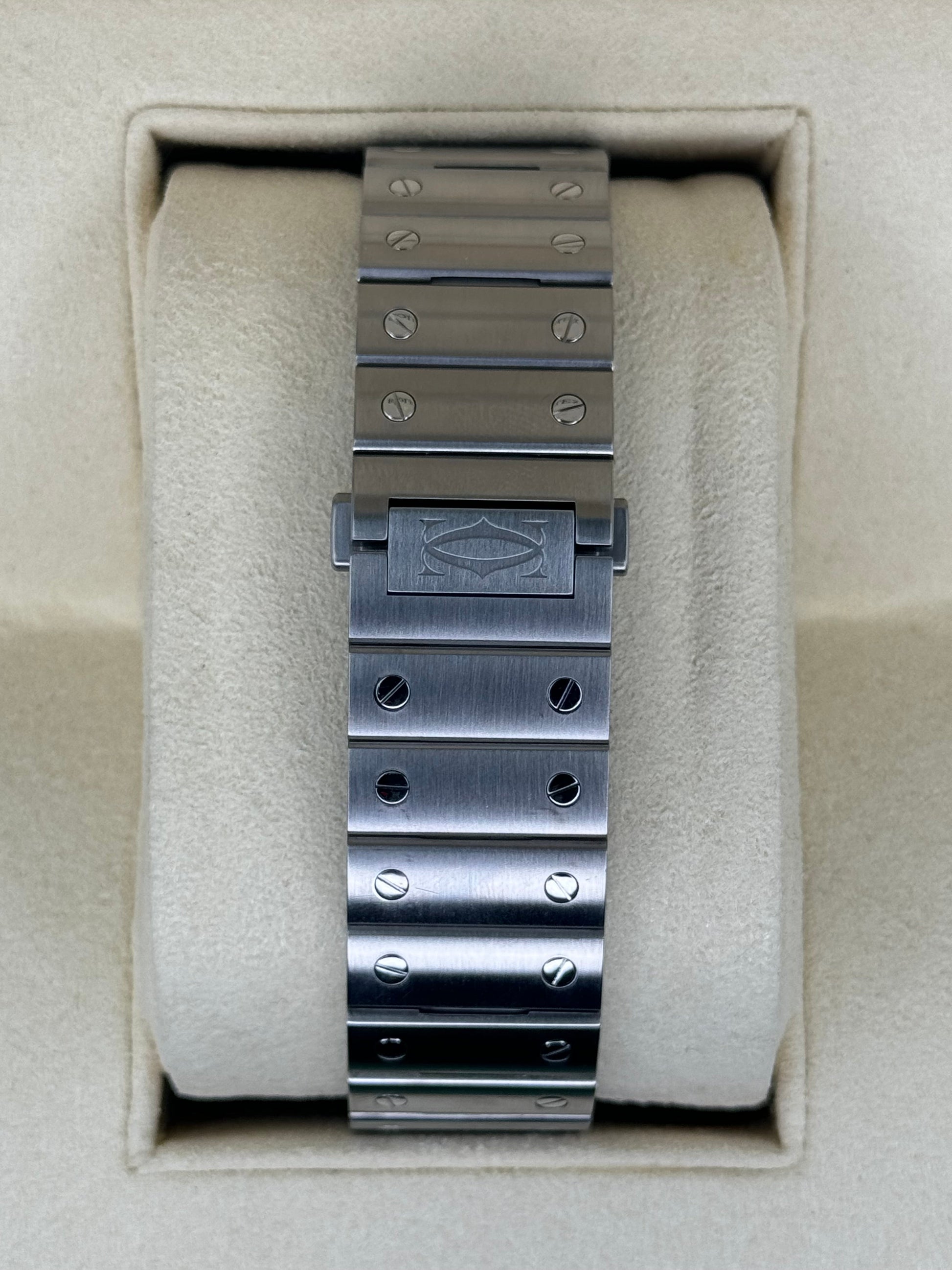 2022 Santos De Cartier 39.8mm WSSA0018 Stainless Steel Blue Dial - MyWatchLLC