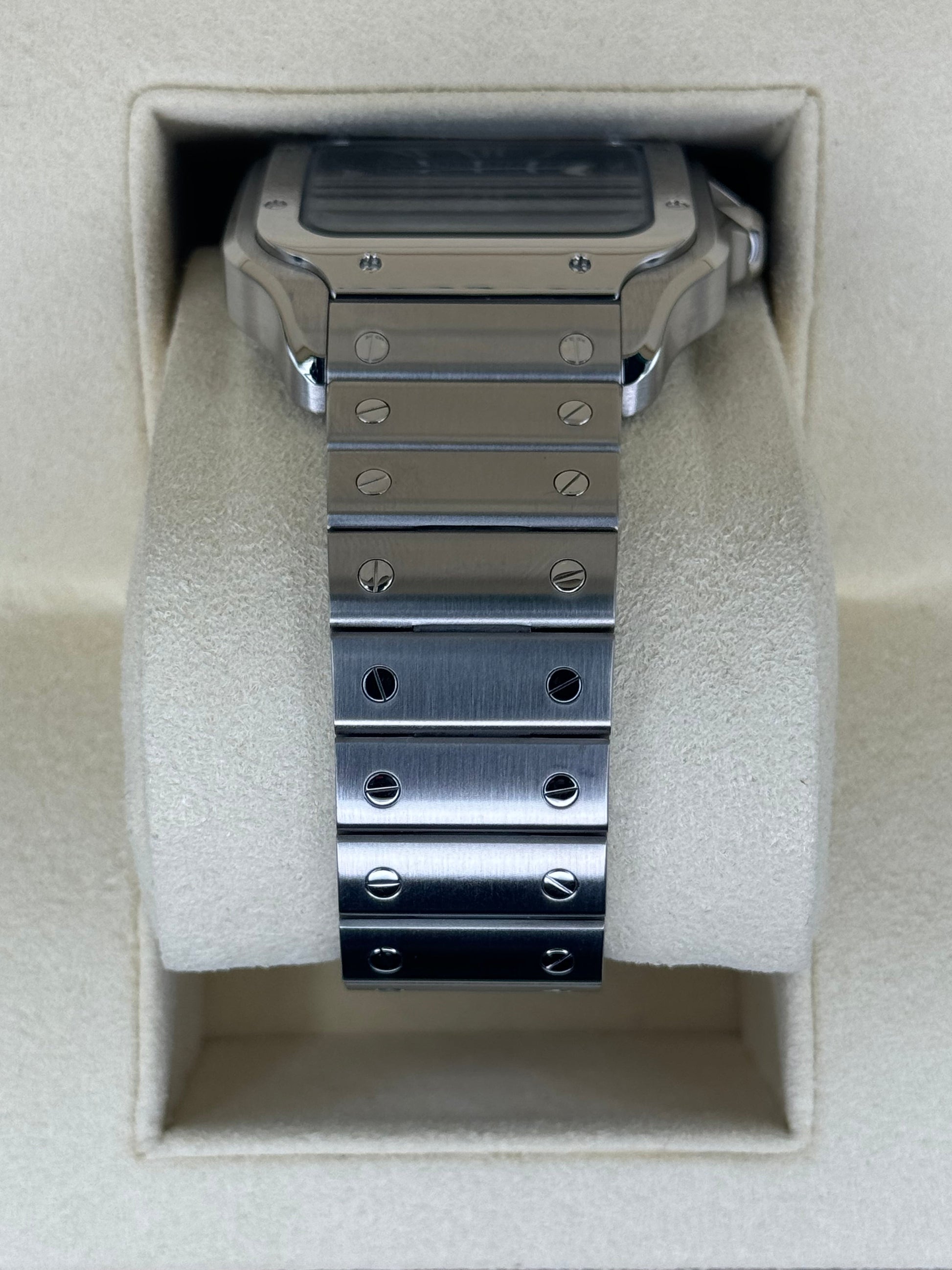 2022 Santos De Cartier 39.8mm WSSA0018 Stainless Steel Blue Dial - MyWatchLLC