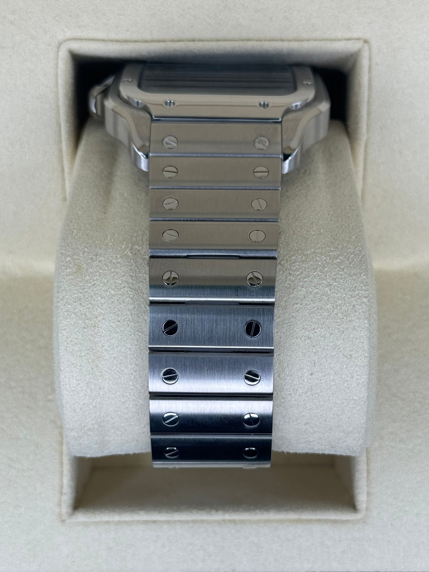 2022 Santos De Cartier 39.8mm WSSA0018 Stainless Steel Blue Dial - MyWatchLLC