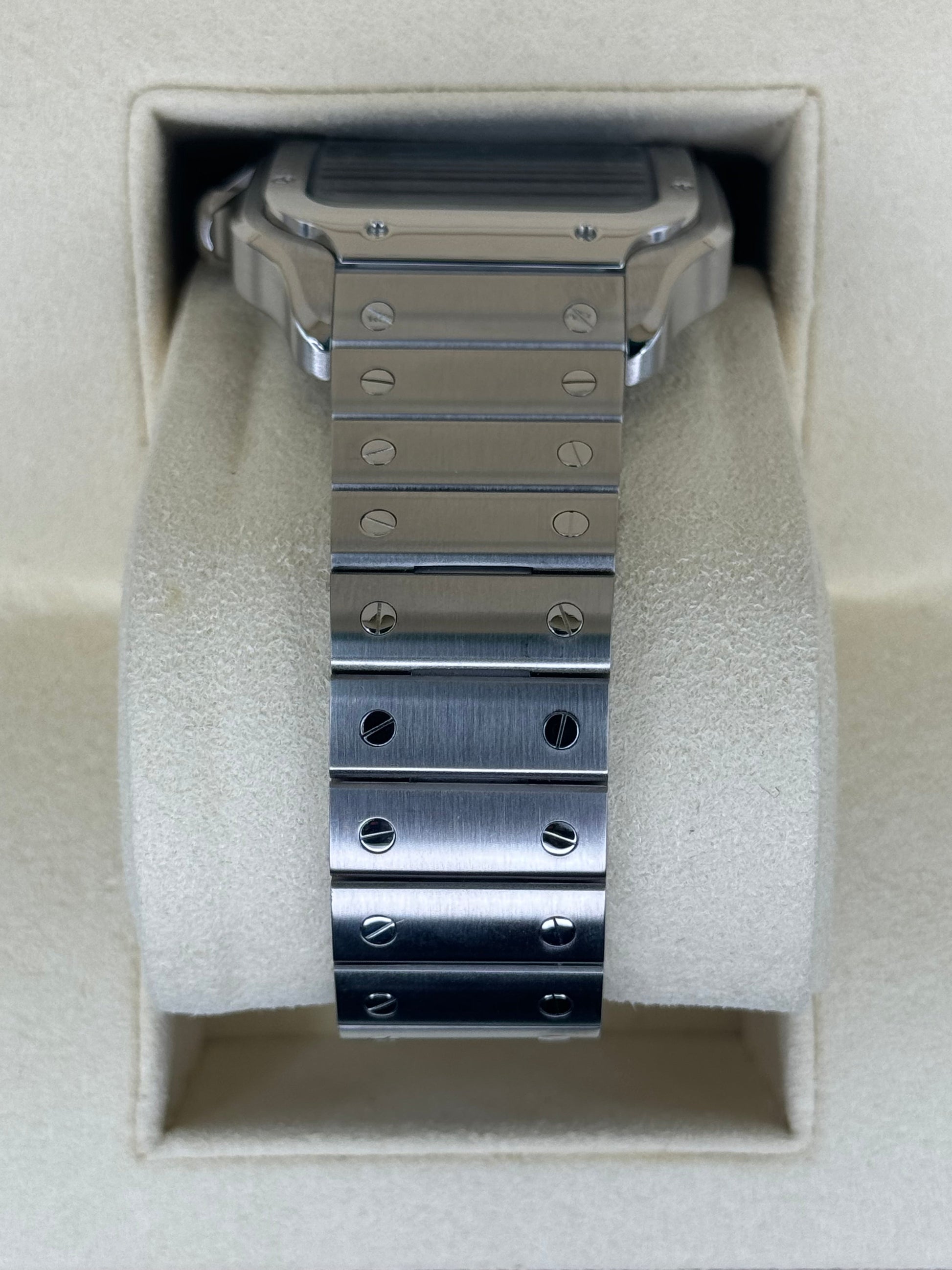 2022 Santos De Cartier 39.8mm WSSA0018 Stainless Steel Blue Dial - MyWatchLLC