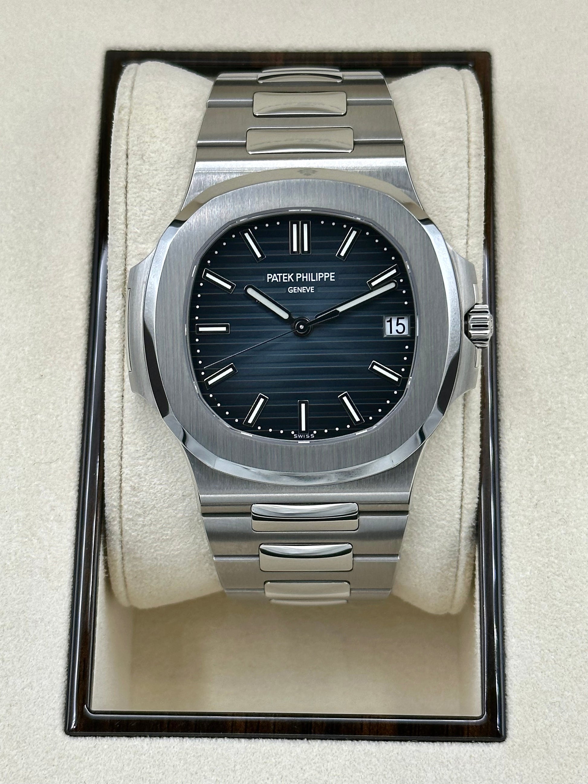 Patek Philippe 40mm 5711/1A Nautilus Stainless Steel Blue Dial - MyWatchLLC