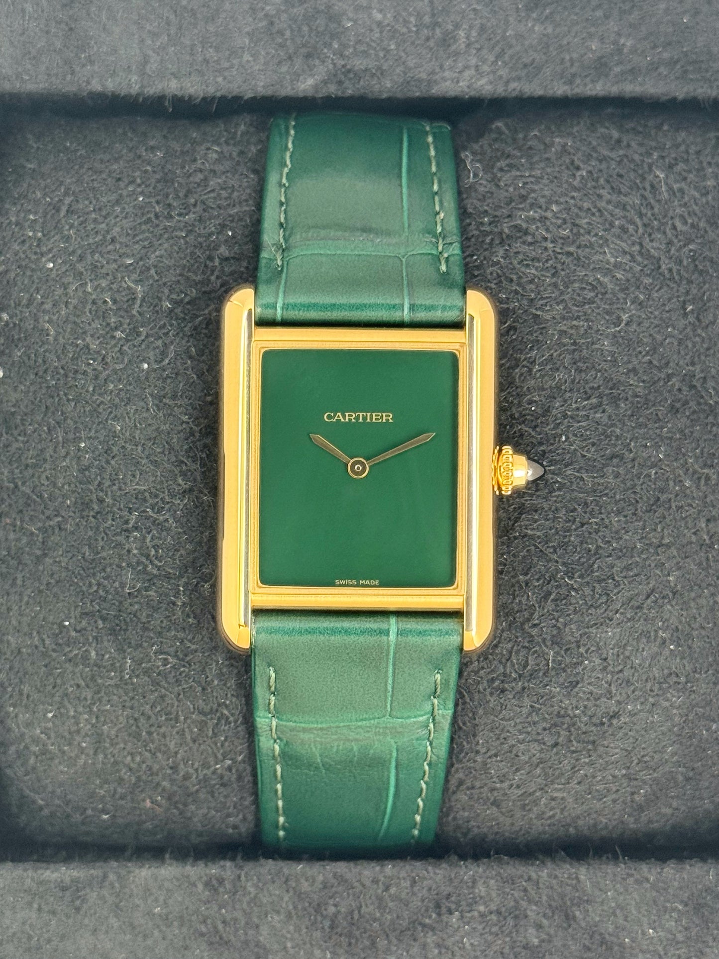 2023 Cartier Tank Louis Cartier Large 33.7mm WGTA0191 Gold White Dial - MyWatchLLC