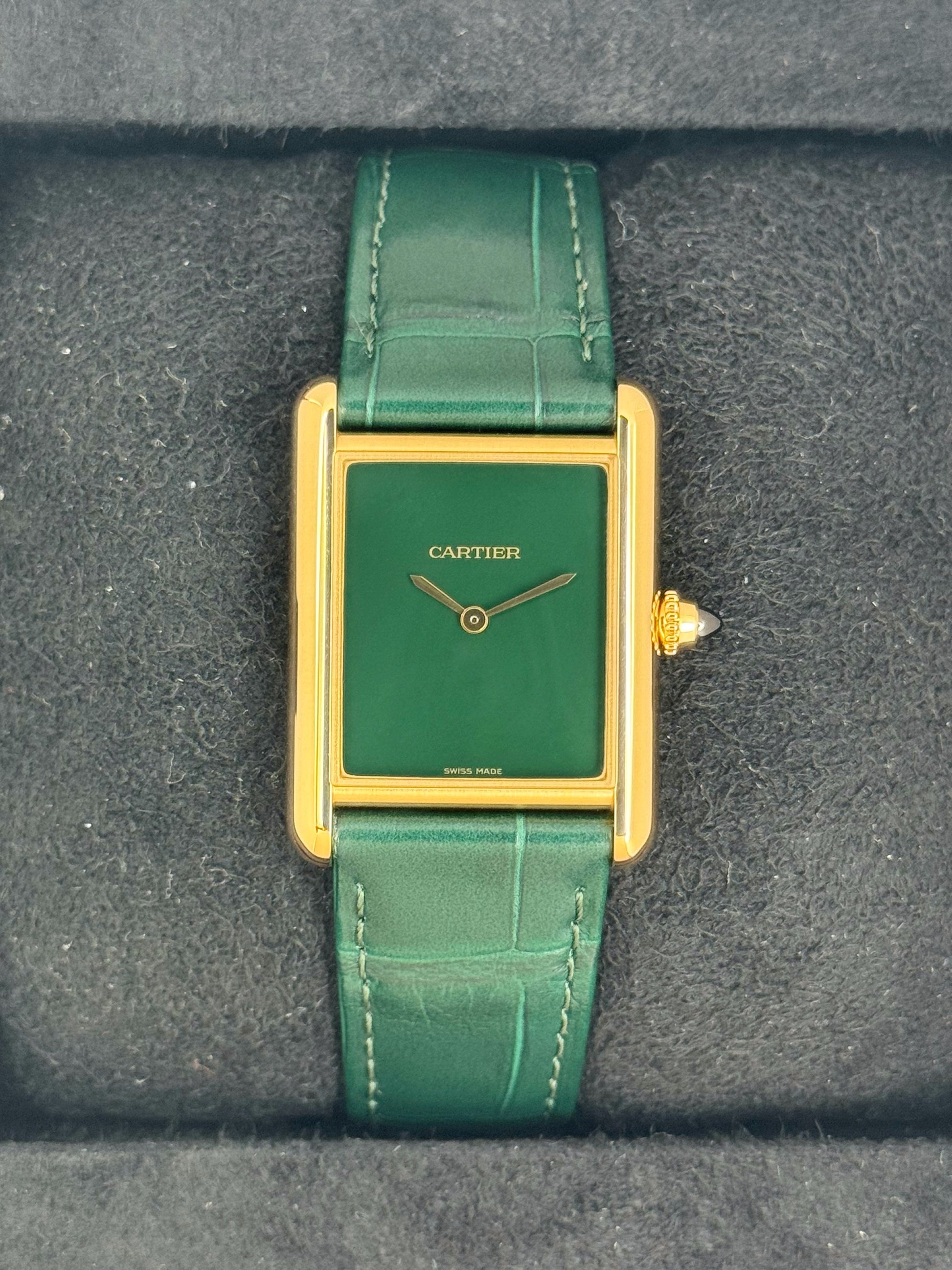 2023 Cartier Tank Louis Cartier Large 33.7mm WGTA0191 Gold White Dial - MyWatchLLC