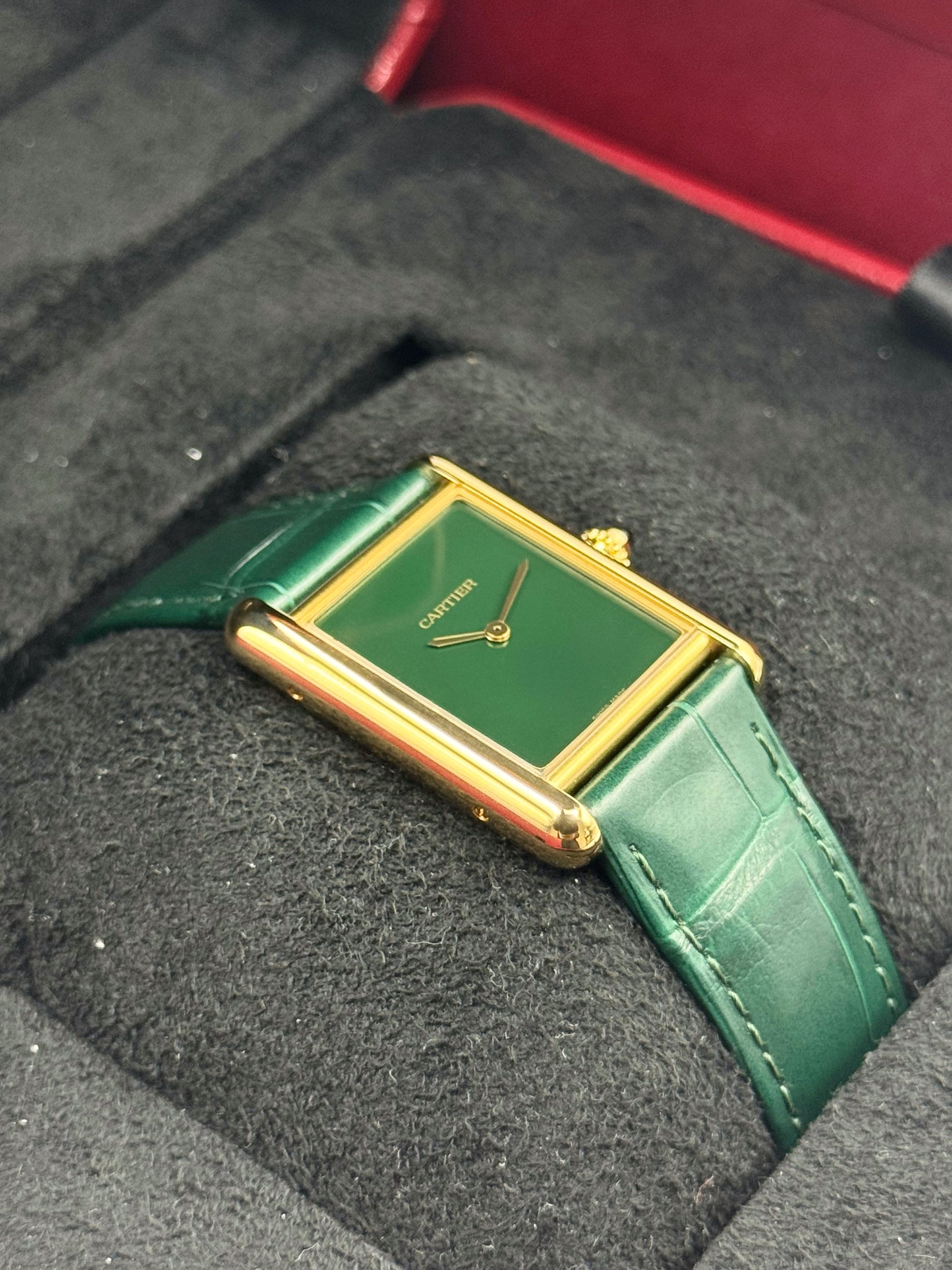 2023 Cartier Tank Louis Cartier Large 33.7mm WGTA0191 Gold White Dial - MyWatchLLC