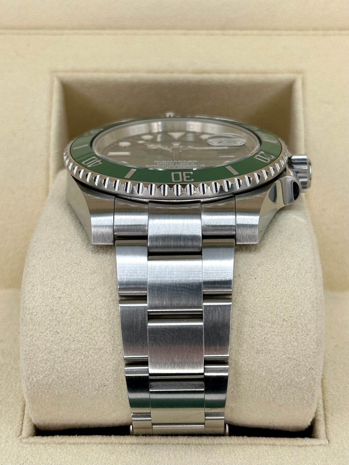 2015 Rolex Submariner Date 40mm 116610LV Stainless Steel Green Dial - MyWatchLLC