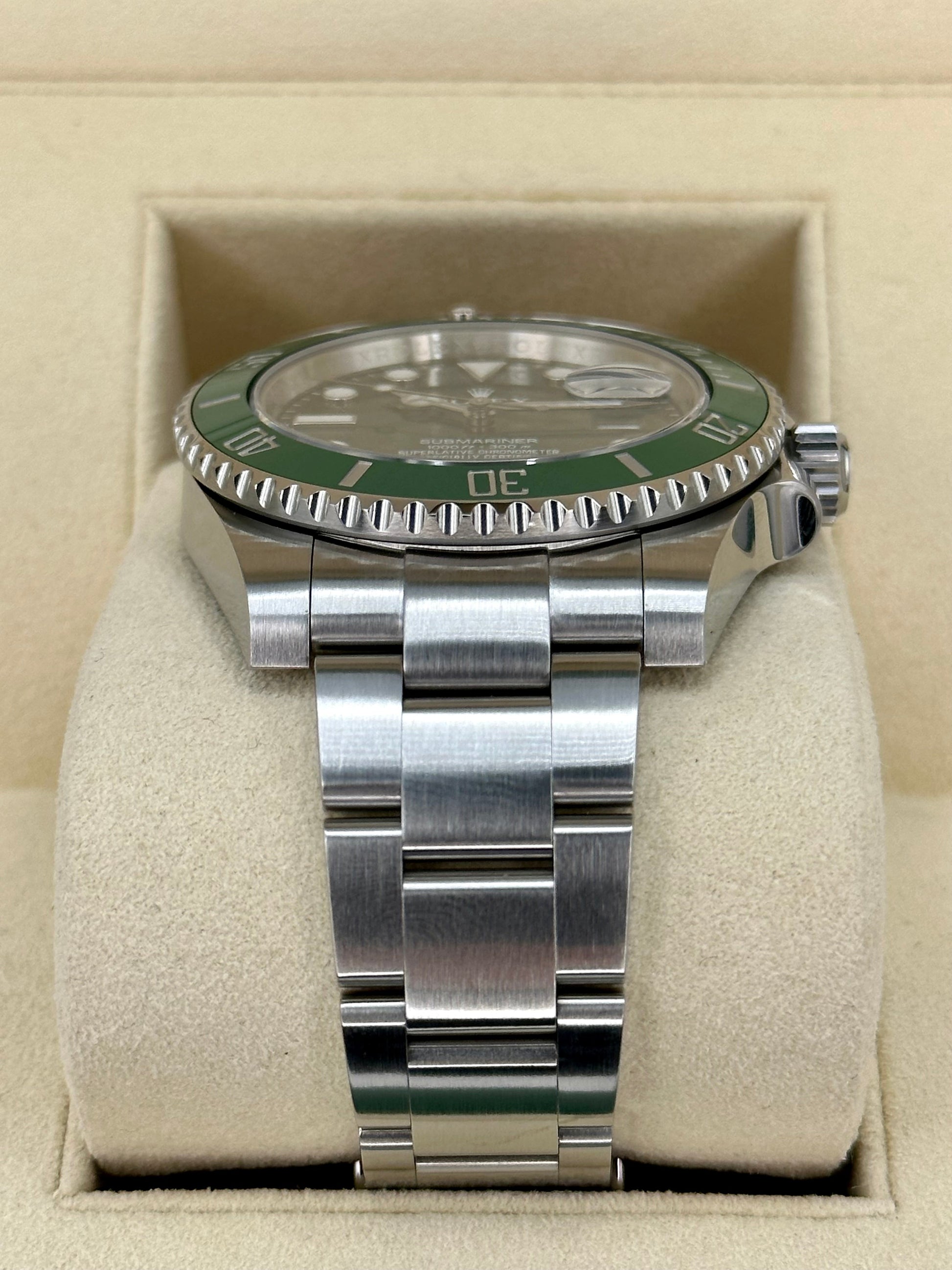 2015 Rolex Submariner Date 40mm 116610LV Stainless Steel Green Dial - MyWatchLLC