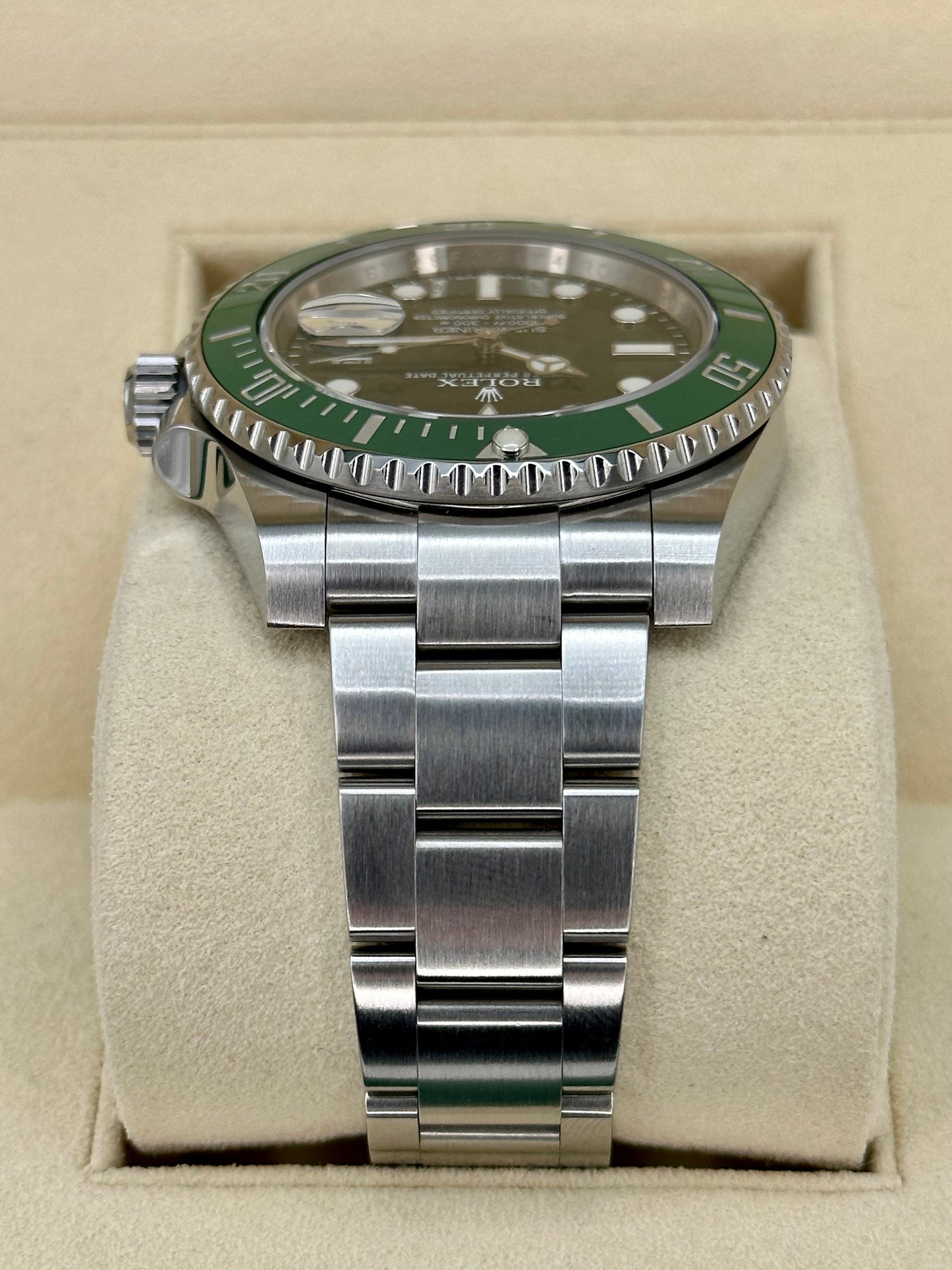 2015 Rolex Submariner Date 40mm 116610LV Stainless Steel Green Dial - MyWatchLLC