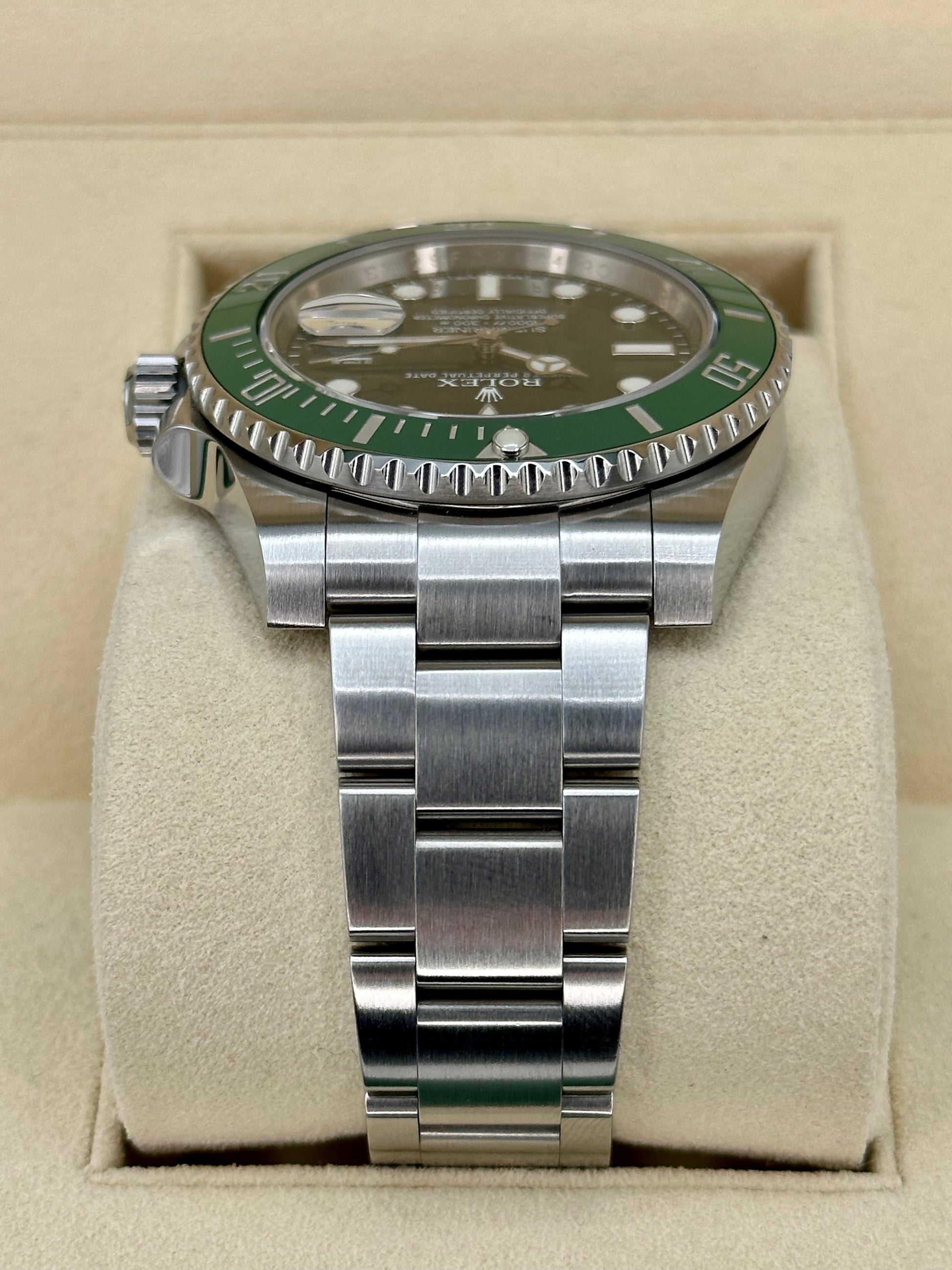 2015 Rolex Submariner Date 40mm 116610LV Stainless Steel Green Dial - MyWatchLLC