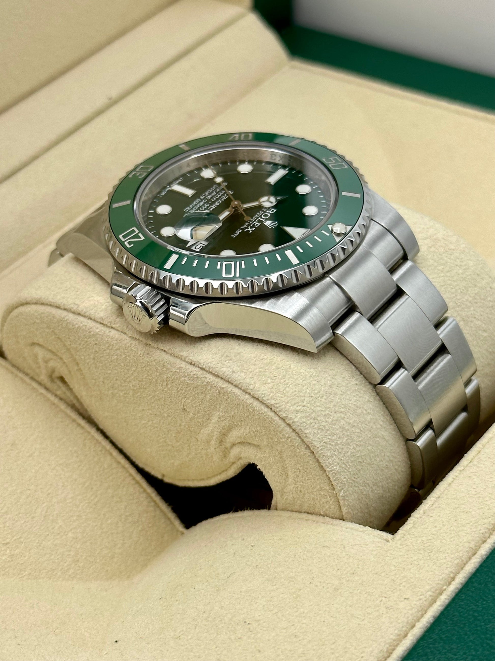 2015 Rolex Submariner Date 40mm 116610LV Stainless Steel Green Dial - MyWatchLLC