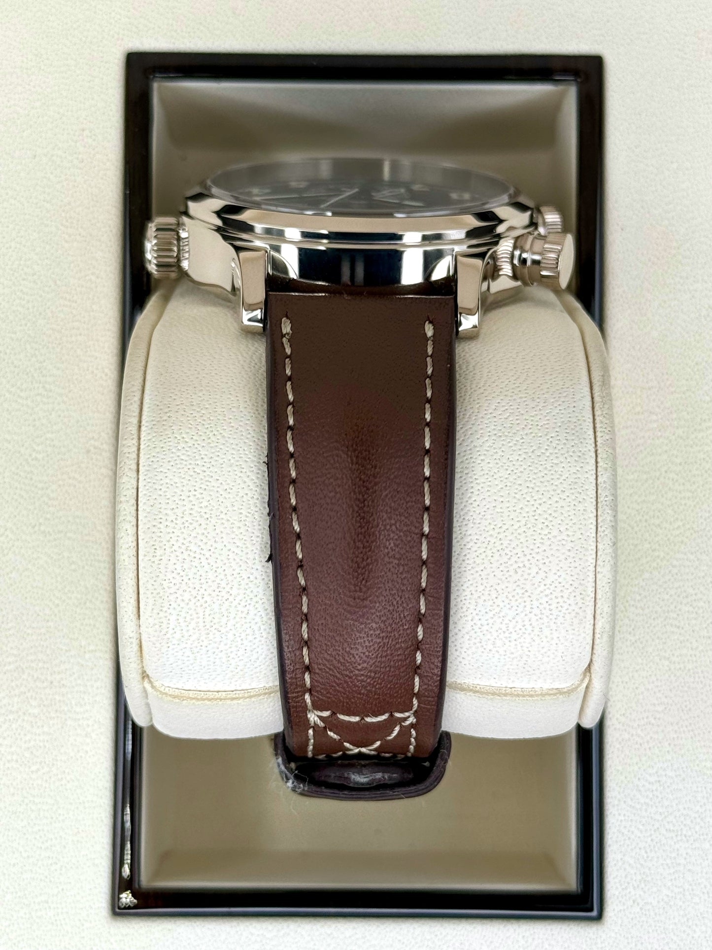 2021 Patek Philippe 37.5mm 7234G Calatrava Pilot Travel Time White Gold - MyWatchLLC