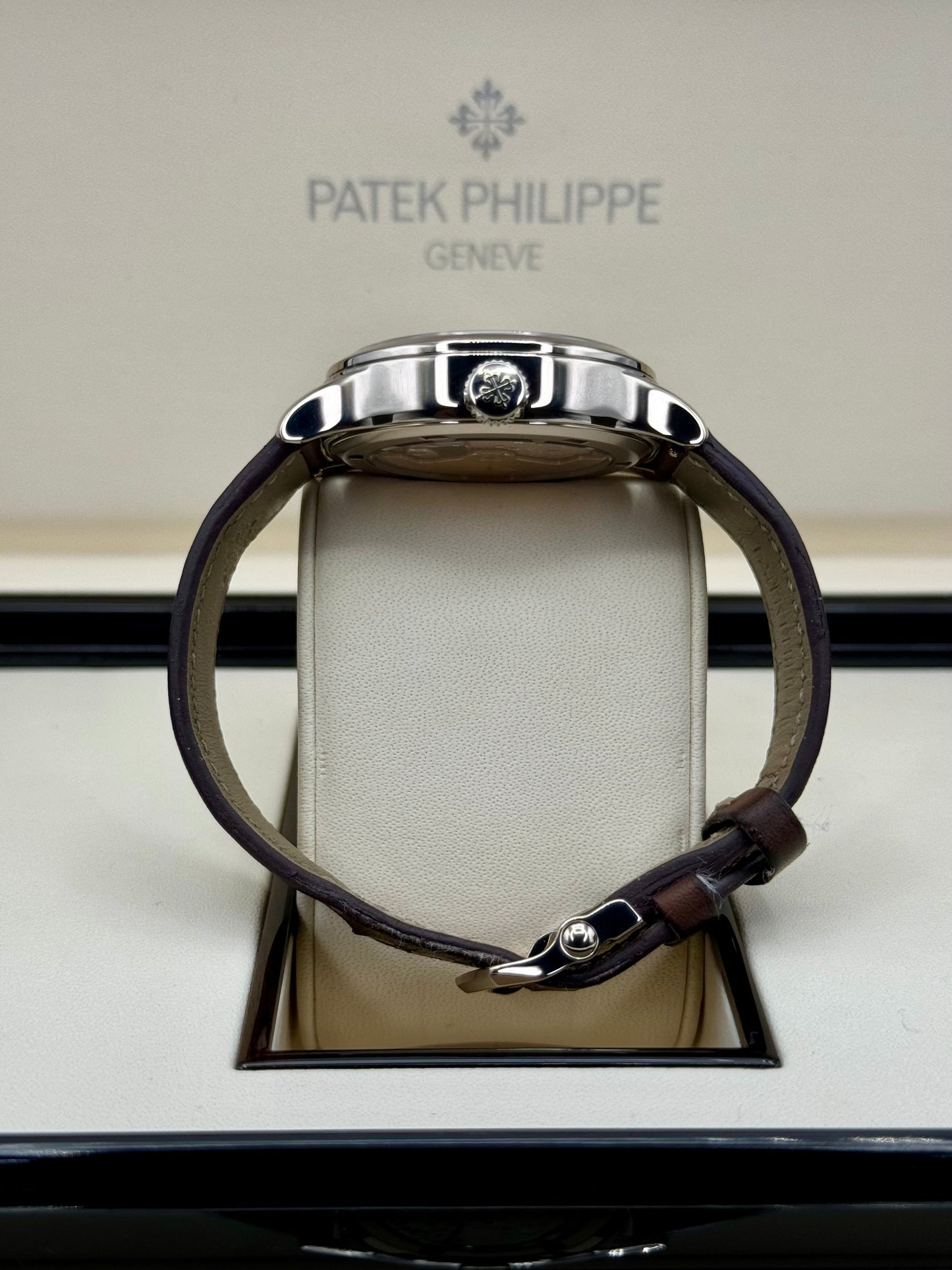 2021 Patek Philippe 37.5mm 7234G Calatrava Pilot Travel Time White Gold - MyWatchLLC