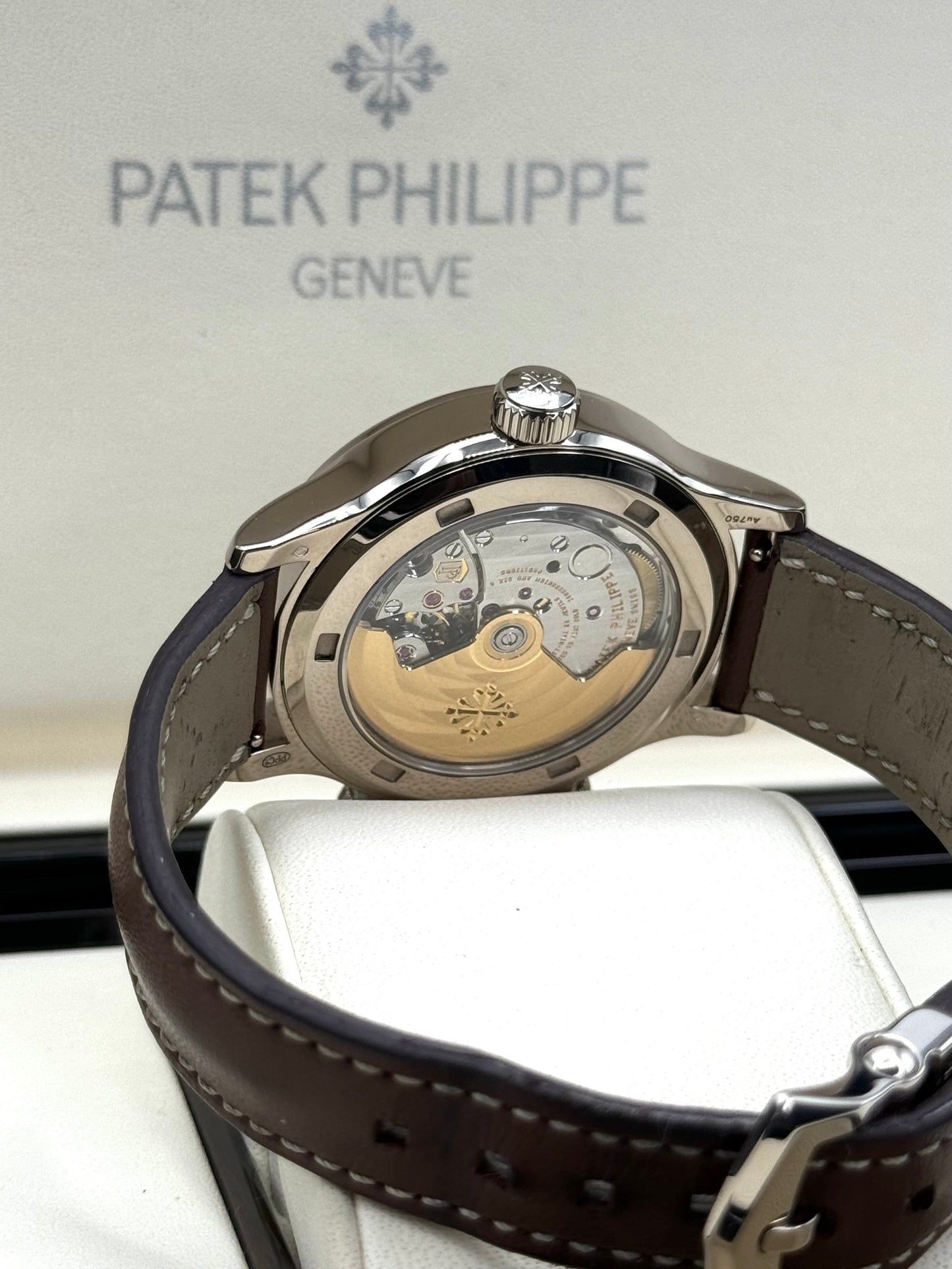 2021 Patek Philippe 37.5mm 7234G Calatrava Pilot Travel Time White Gold - MyWatchLLC
