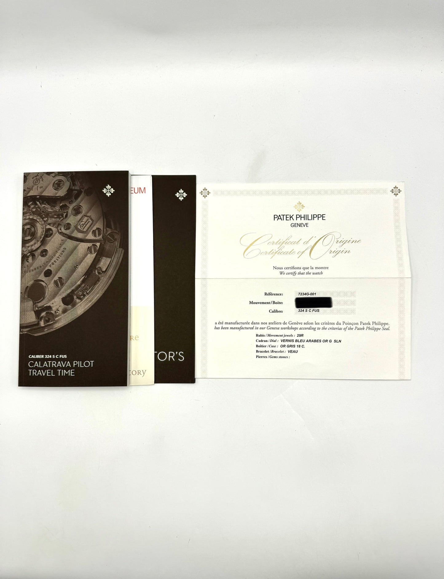 2021 Patek Philippe 37.5mm 7234G Calatrava Pilot Travel Time White Gold - MyWatchLLC