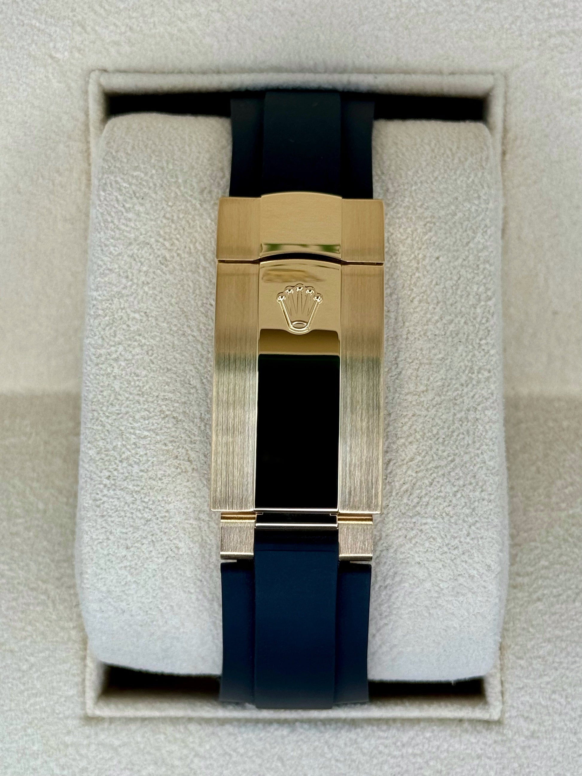 2024 Rolex Sky-Dweller 42mm 336238 Yellow Gold Oysterflex Champagne Dial - MyWatchLLC