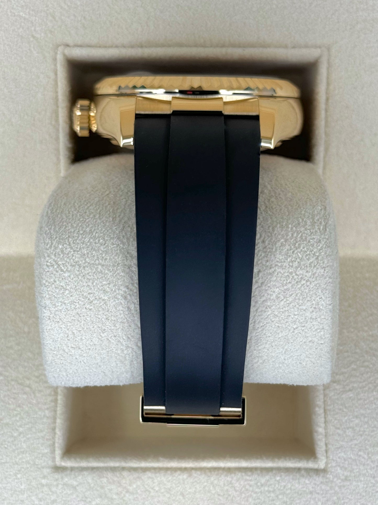 2024 Rolex Sky-Dweller 42mm 336238 Yellow Gold Oysterflex Champagne Dial - MyWatchLLC