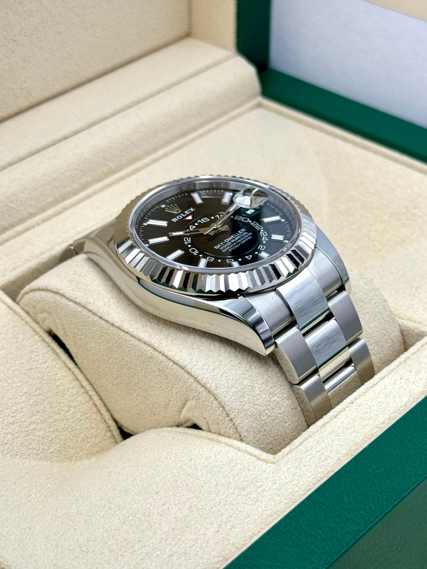 NEW 2024 Rolex Sky-Dweller 42mm 336934 Steel Oyster Black Dial - MyWatchLLC