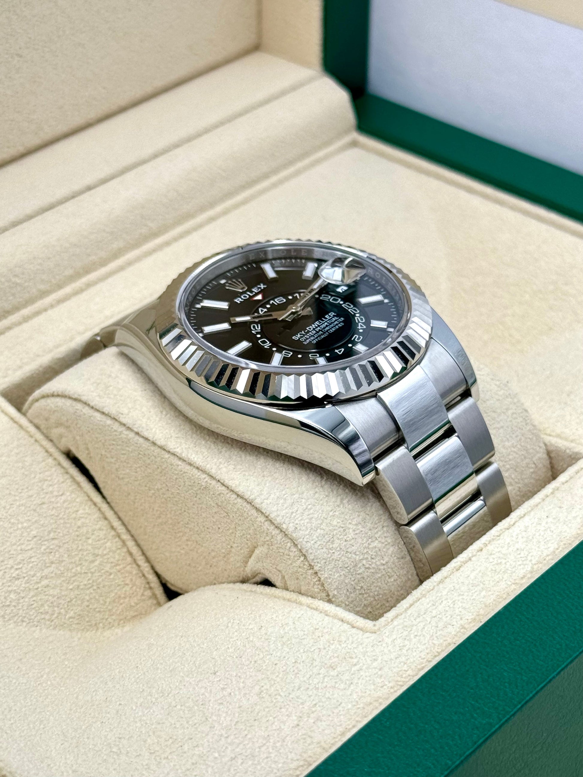 NEW 2024 Rolex Sky-Dweller 42mm 336934 Steel Oyster Black Dial - MyWatchLLC