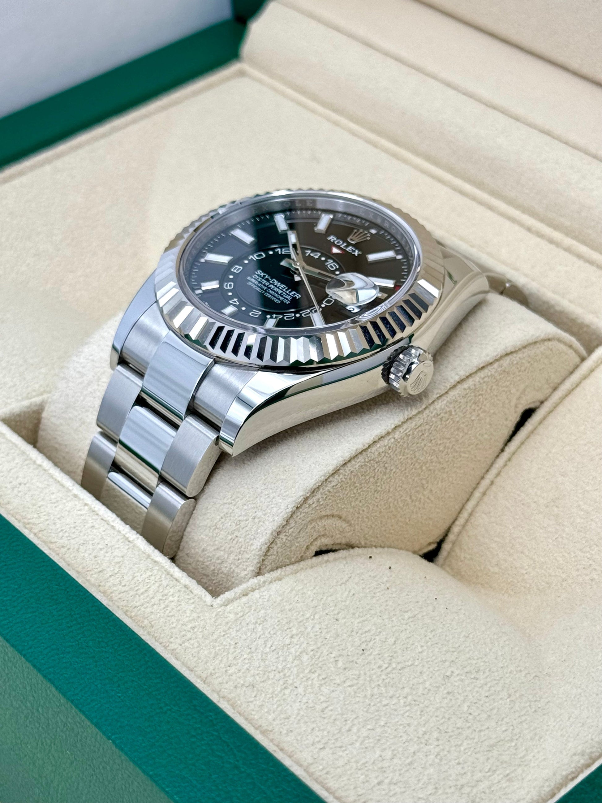 NEW 2024 Rolex Sky-Dweller 42mm 336934 Steel Oyster Black Dial - MyWatchLLC