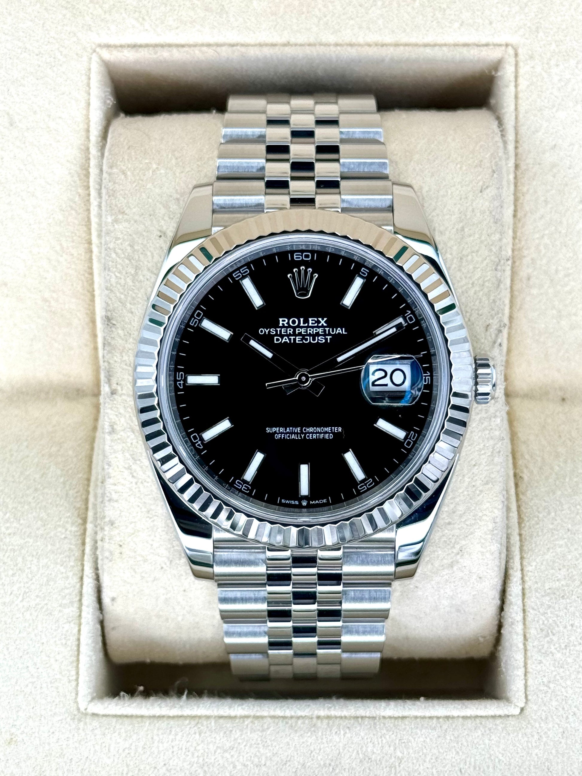 2019 Rolex Datejust 41mm 126334 Stainless Steel Jubilee Black Dial - MyWatchLLC