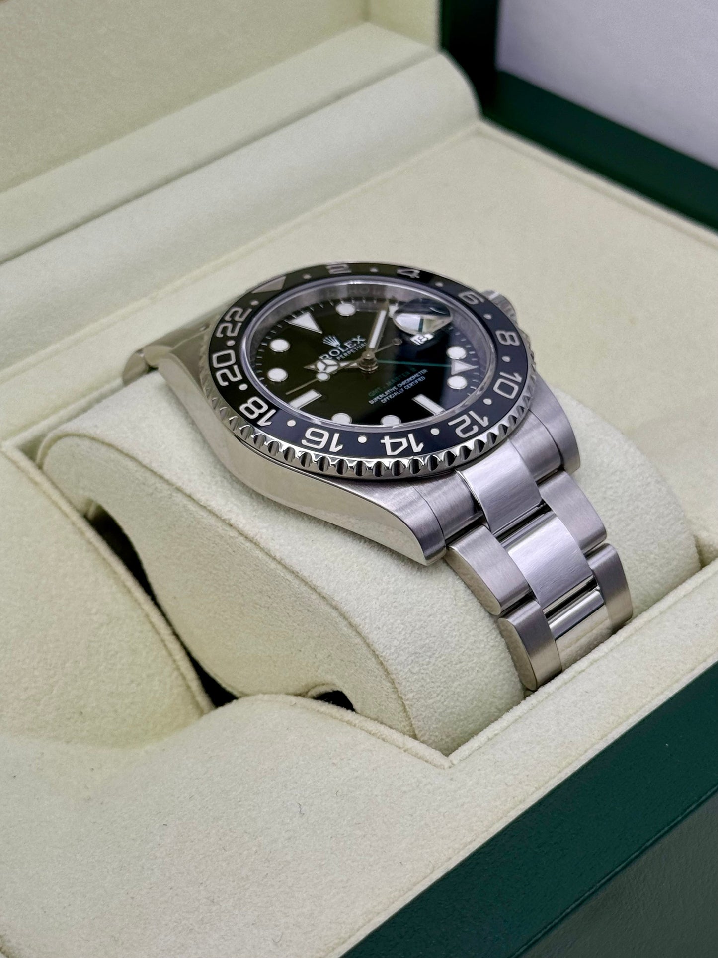 Rolex GMT-Master II 40mm 116710LN Stainless Steel Black Dial - MyWatchLLC