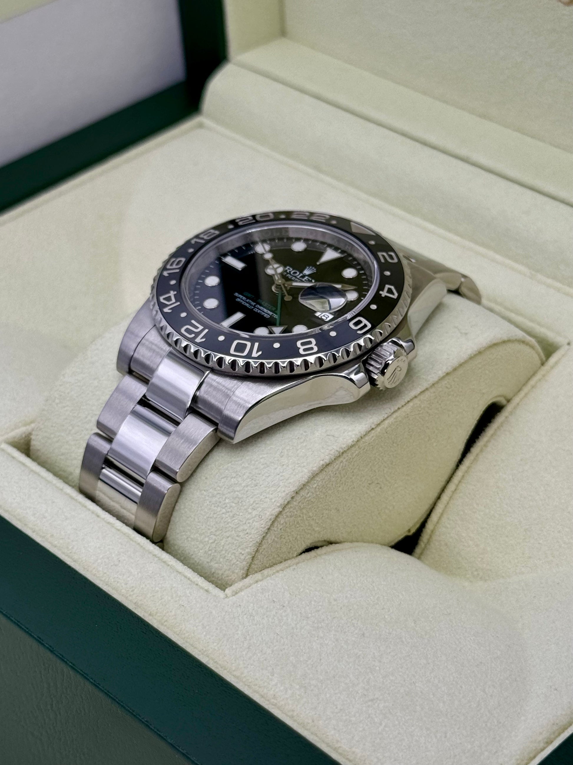 Rolex GMT-Master II 40mm 116710LN Stainless Steel Black Dial - MyWatchLLC