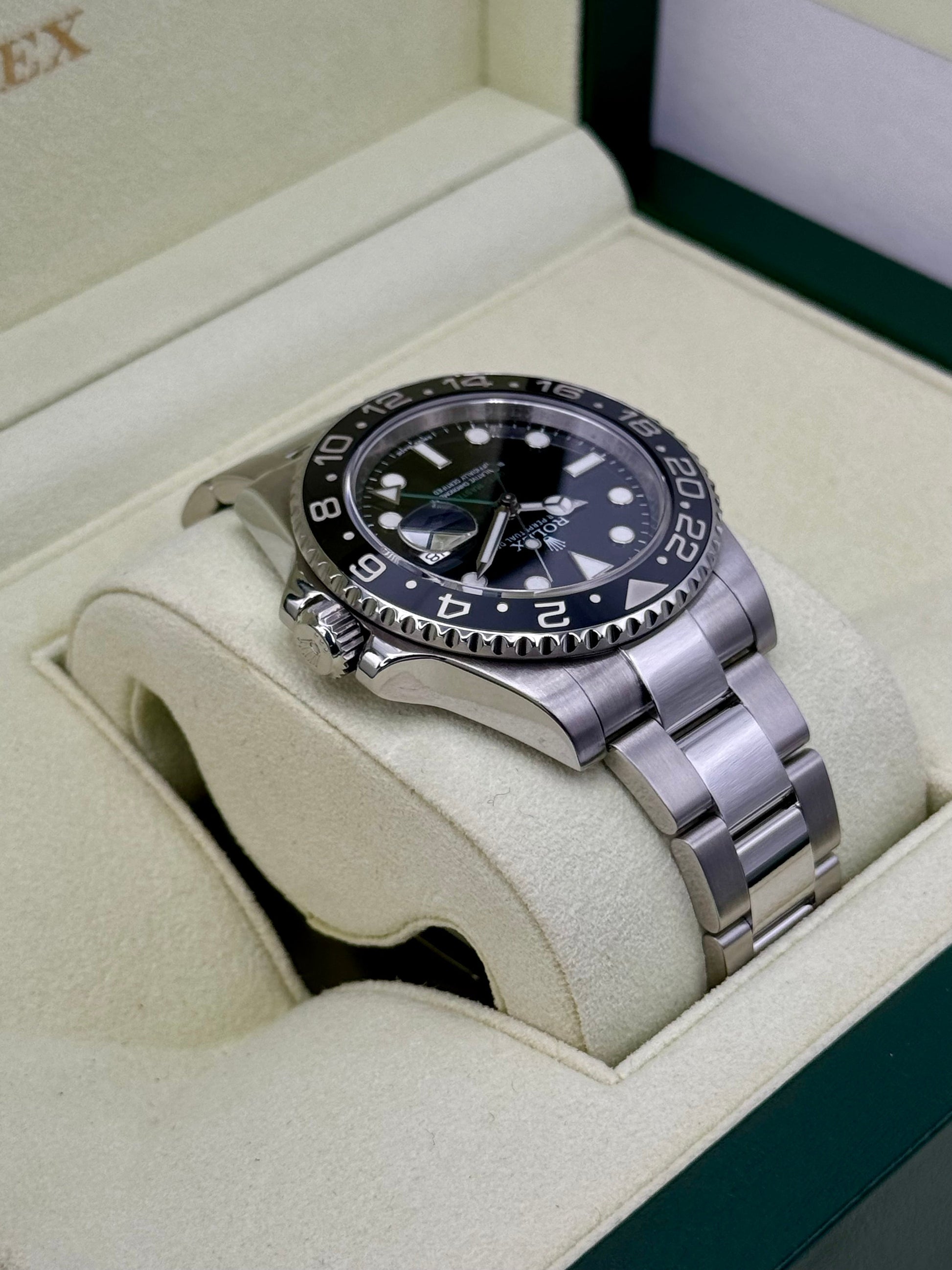 Rolex GMT-Master II 40mm 116710LN Stainless Steel Black Dial - MyWatchLLC