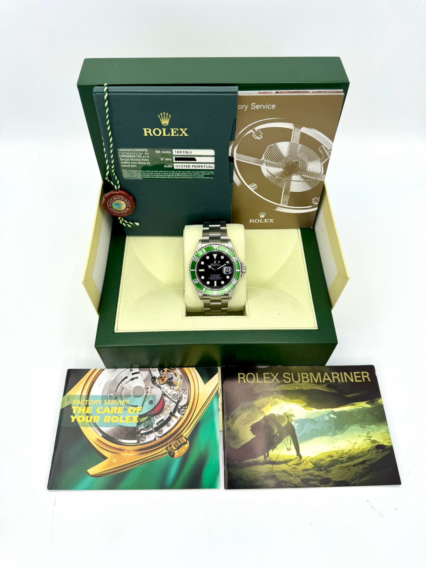 2009 Rolex Submariner "Kermit" 40mm 16610LV Stainless Steel Black Dial - MyWatchLLC