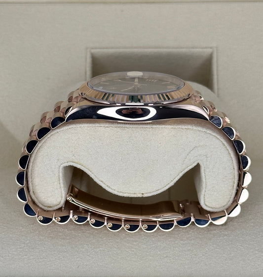 NEW 2022 Rolex Day-Date Presidential 40mm 228235 Rose Gold Olive Dial - MyWatchLLC