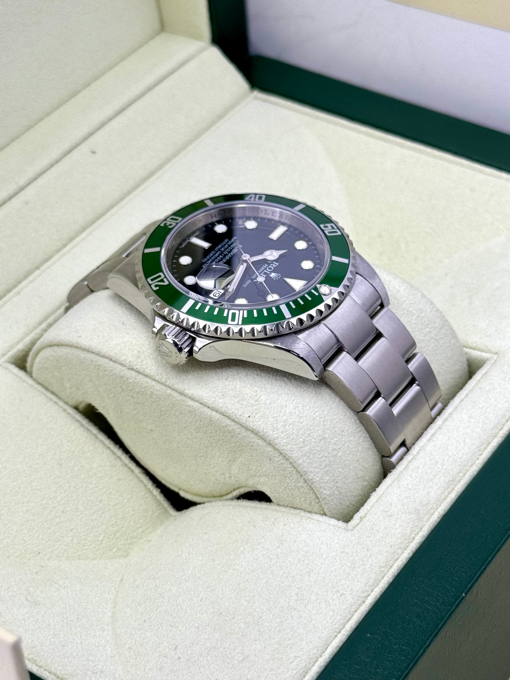 2009 Rolex Submariner "Kermit" 40mm 16610LV Stainless Steel Black Dial - MyWatchLLC