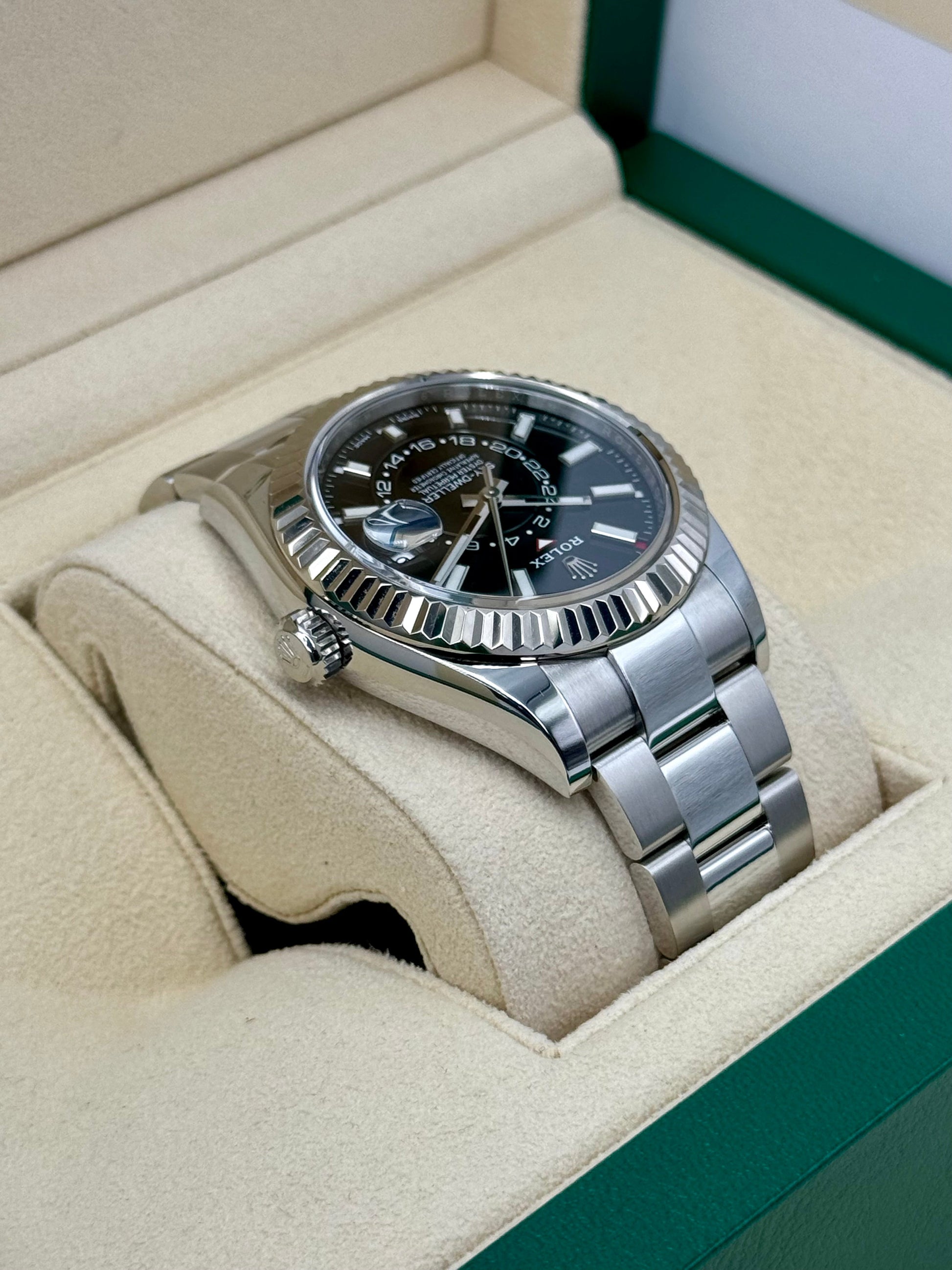 2023 Rolex Sky-Dweller 42mm 326934 Oyster Black Dial - MyWatchLLC