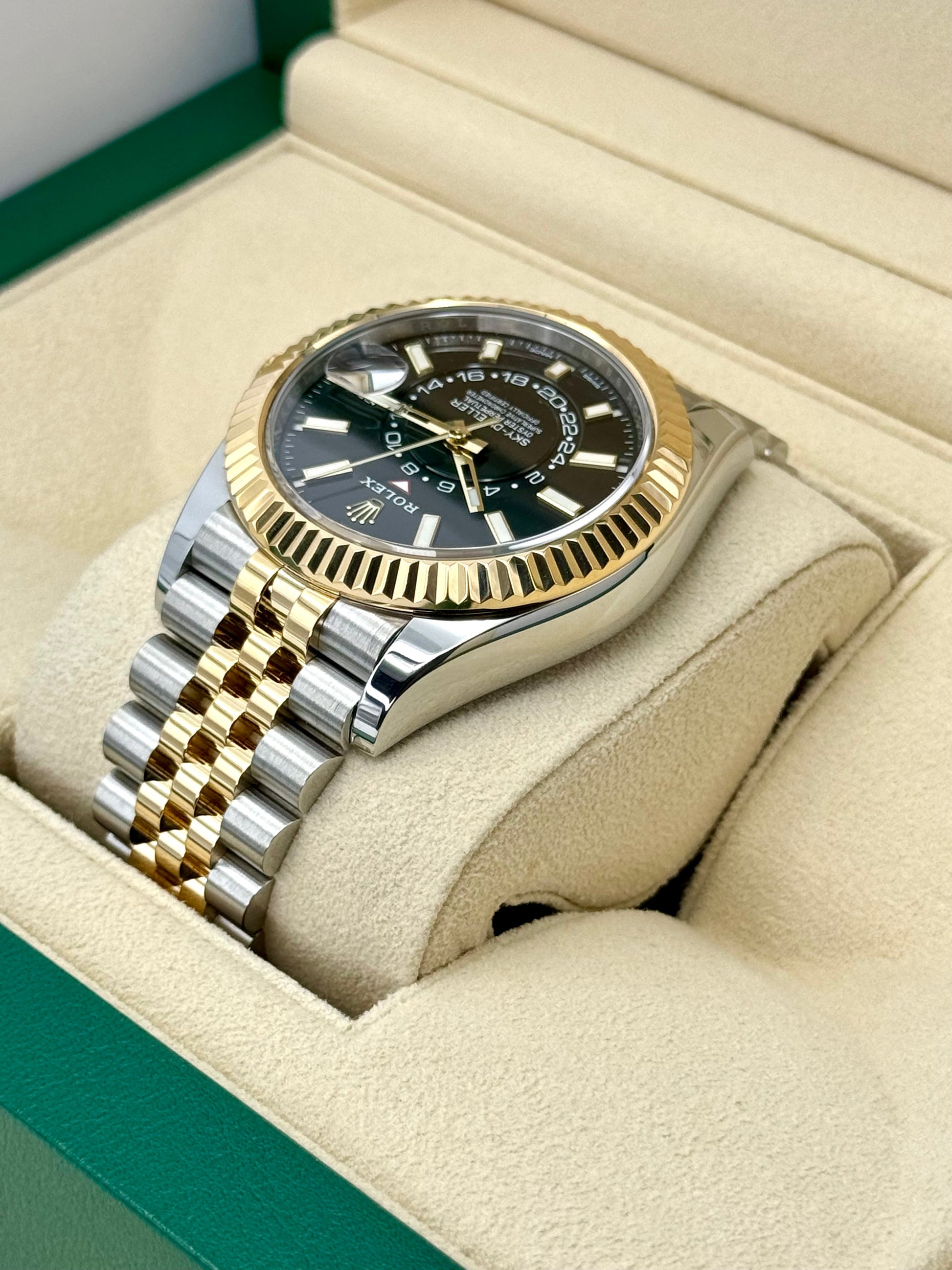2023 Rolex Sky-Dweller 42mm 326933 Two-Tone Jubilee Black Dial - MyWatchLLC