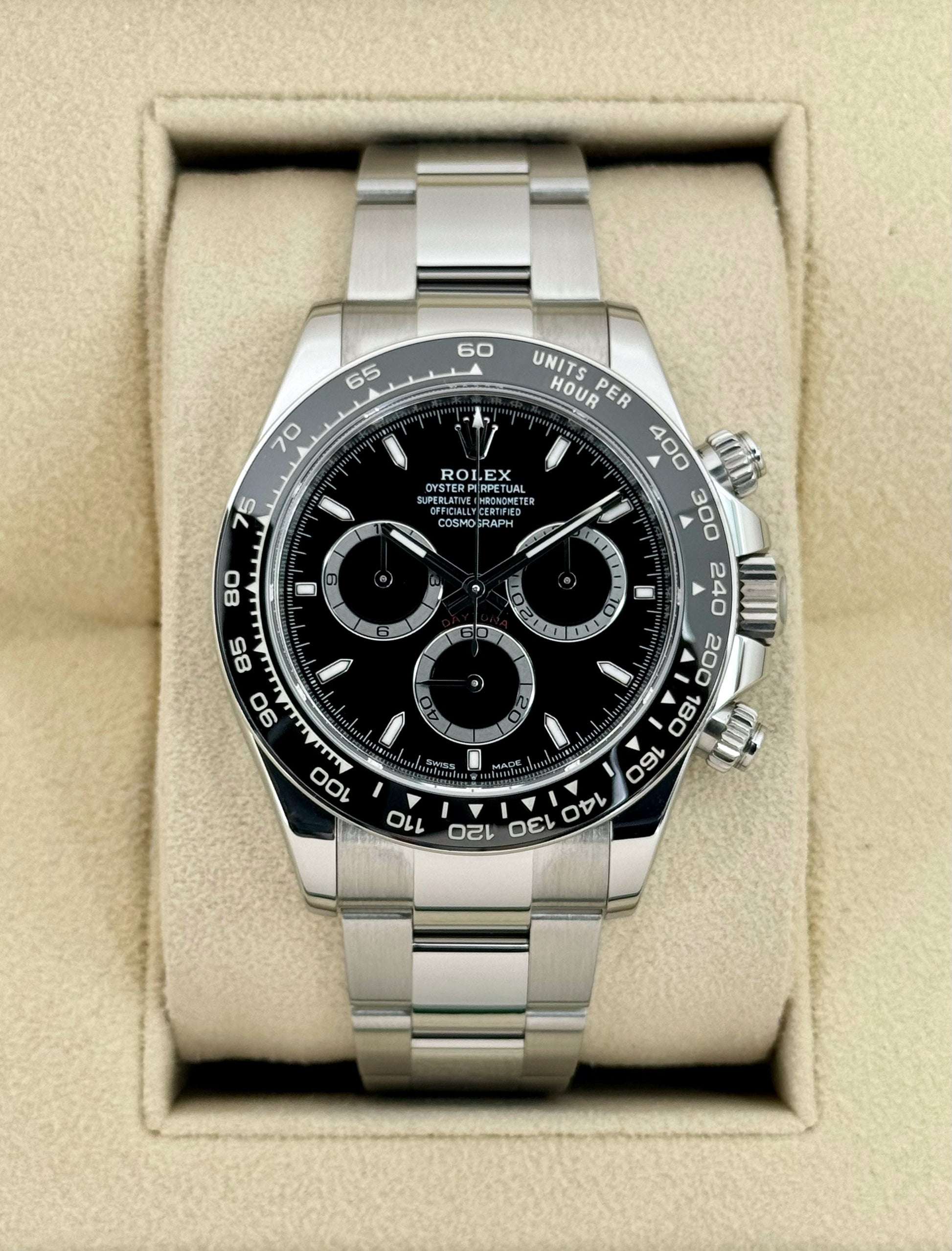 2024 Rolex Daytona 40mm 126500LN Stainless Steel Black Dial - MyWatchLLC