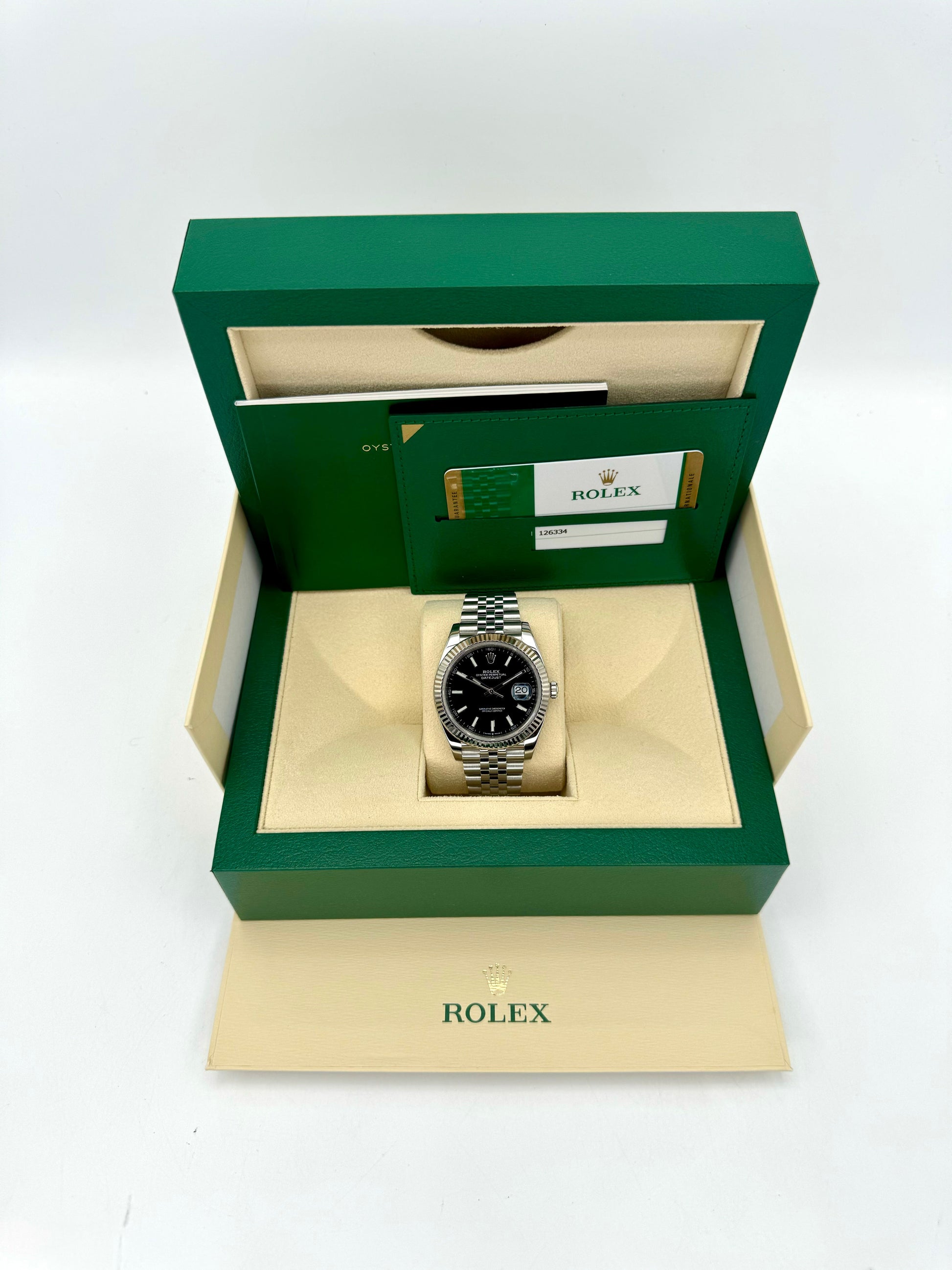 2019 Rolex Datejust 41mm 126334 Stainless Steel Jubilee Black Dial - MyWatchLLC
