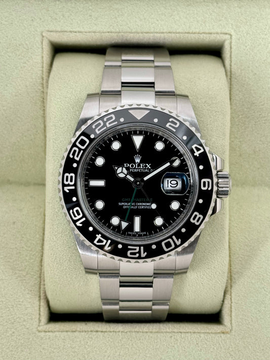 2014 Rolex GMT-Master II 40mm 116710LN Stainless Steel Black Dial - MyWatchLLC