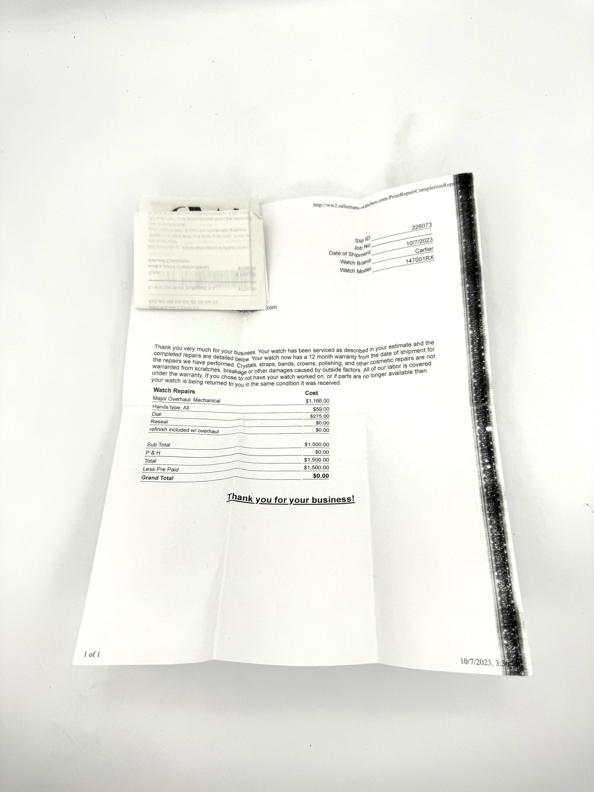 2016 Cartier Calibre de Cartier 42mm W7100018 Rose Gold White Dial - MyWatchLLC