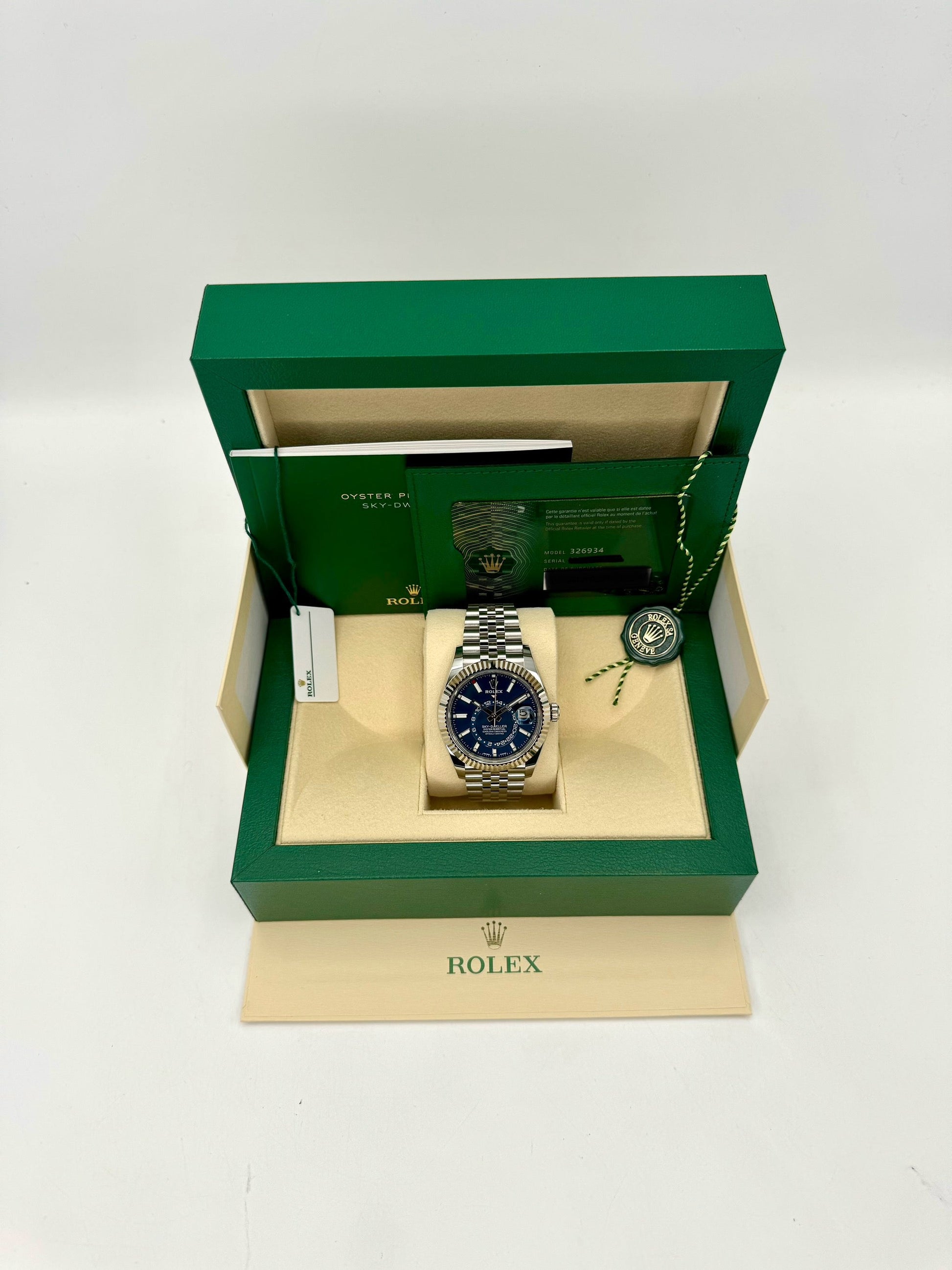 NEW 2024 Rolex Sky-Dweller 42mm 326934 Jubilee Blue Dial - MyWatchLLC