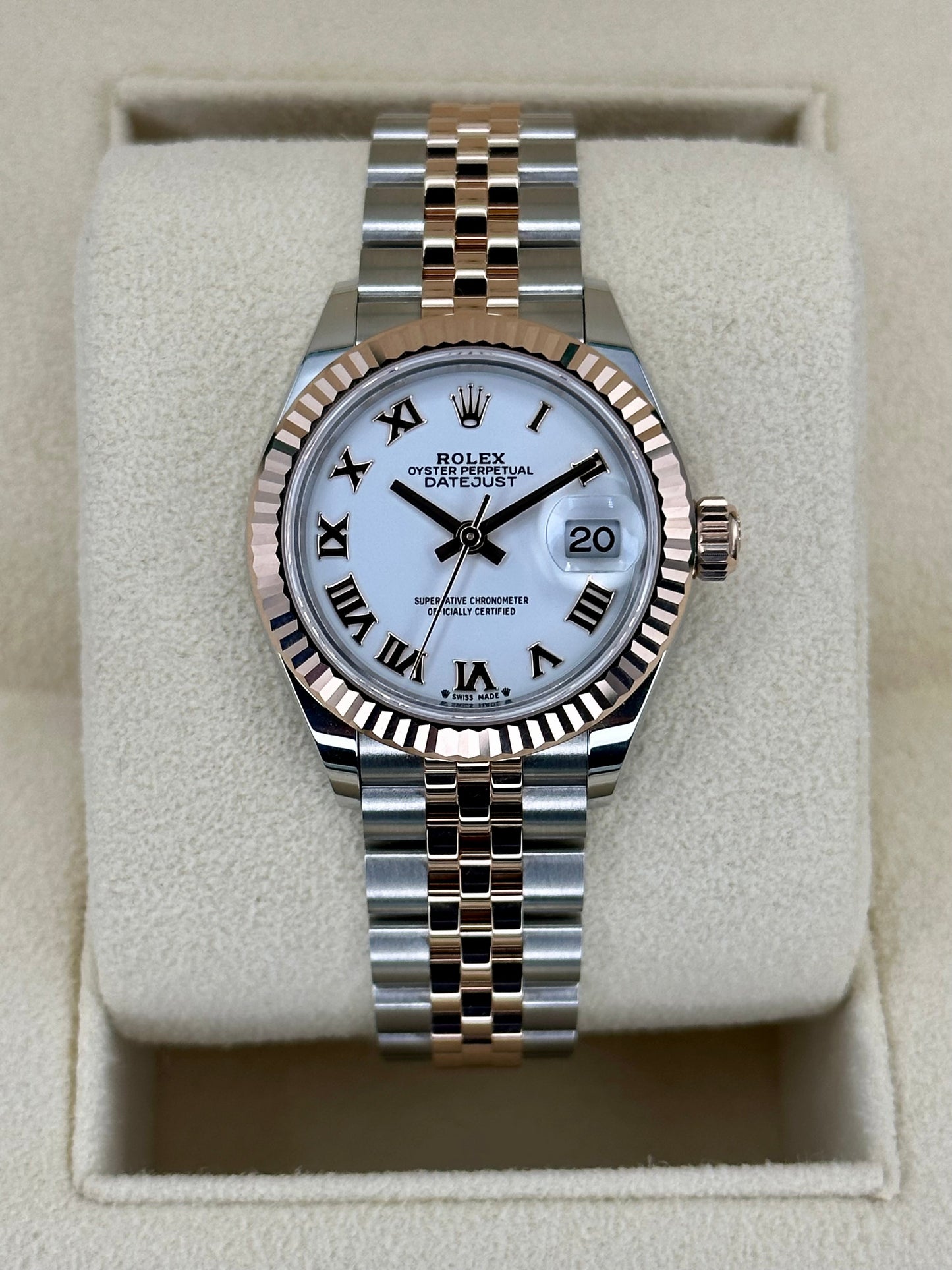 NEW 2023 Rolex Datejust 28mm 279171 TwoTone Jubilee Roman Numeral Dial - MyWatchLLC