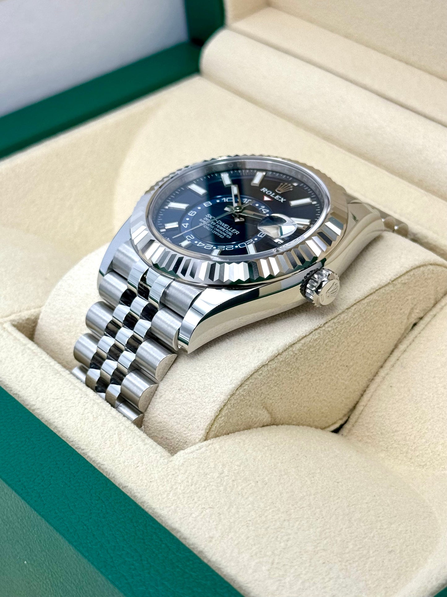 NEW 2024 Rolex Sky-Dweller 42mm 326934 Jubilee Blue Dial - MyWatchLLC