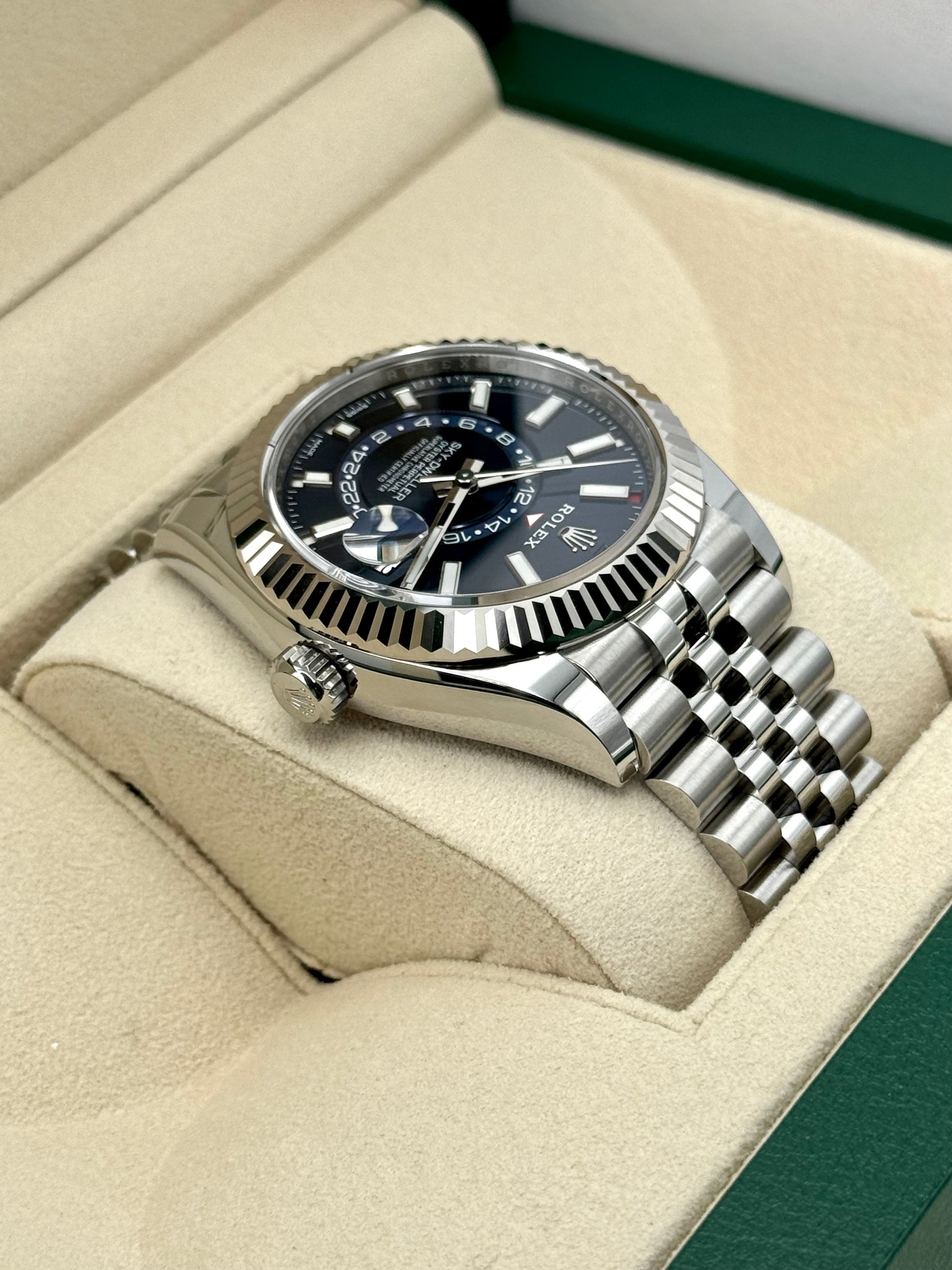 NEW 2024 Rolex Sky-Dweller 42mm 326934 Jubilee Blue Dial - MyWatchLLC