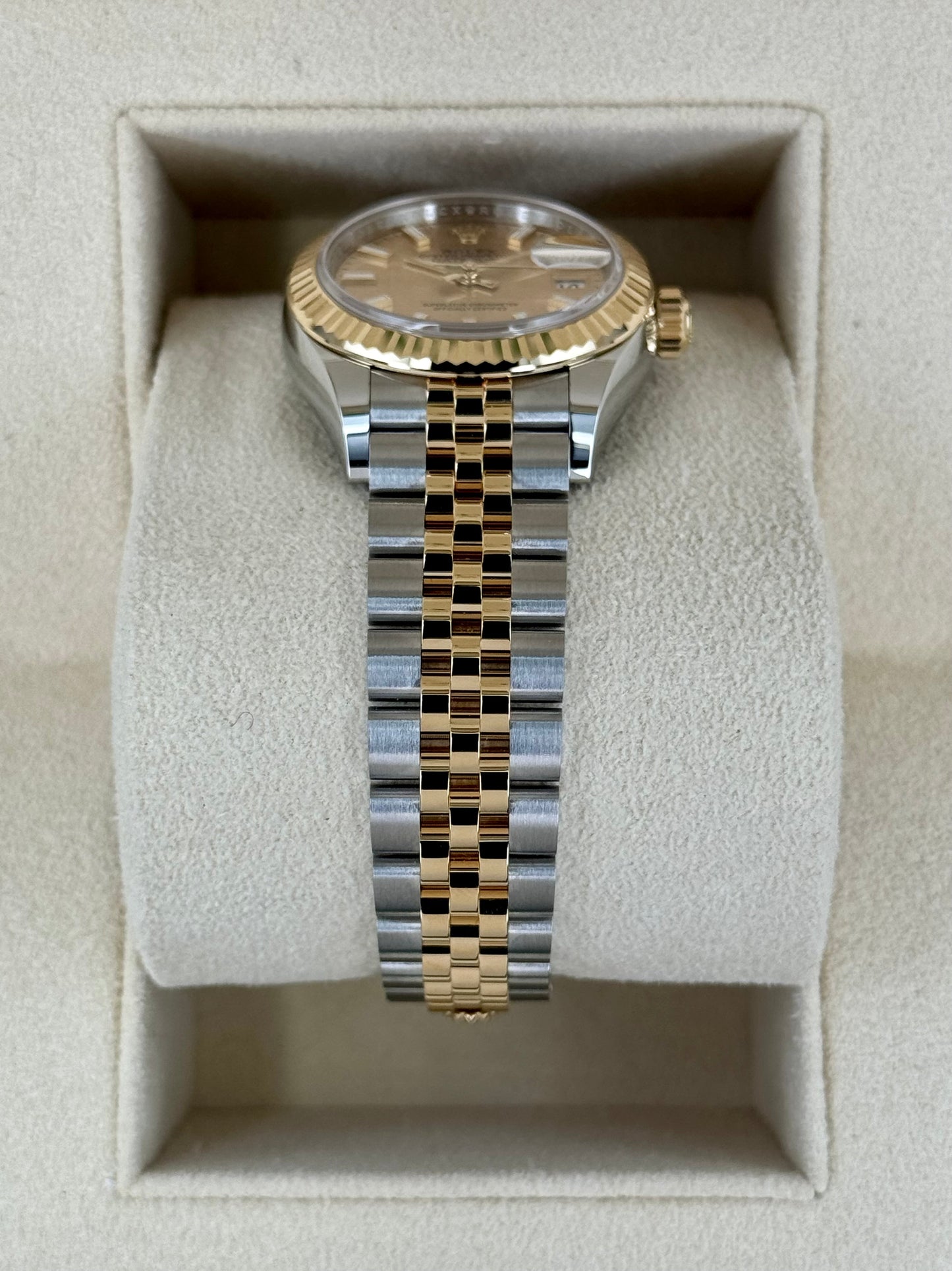 NEW 2024 Rolex Lady Datejust 28mm 279173 Jubilee Champagne Dial - MyWatchLLC