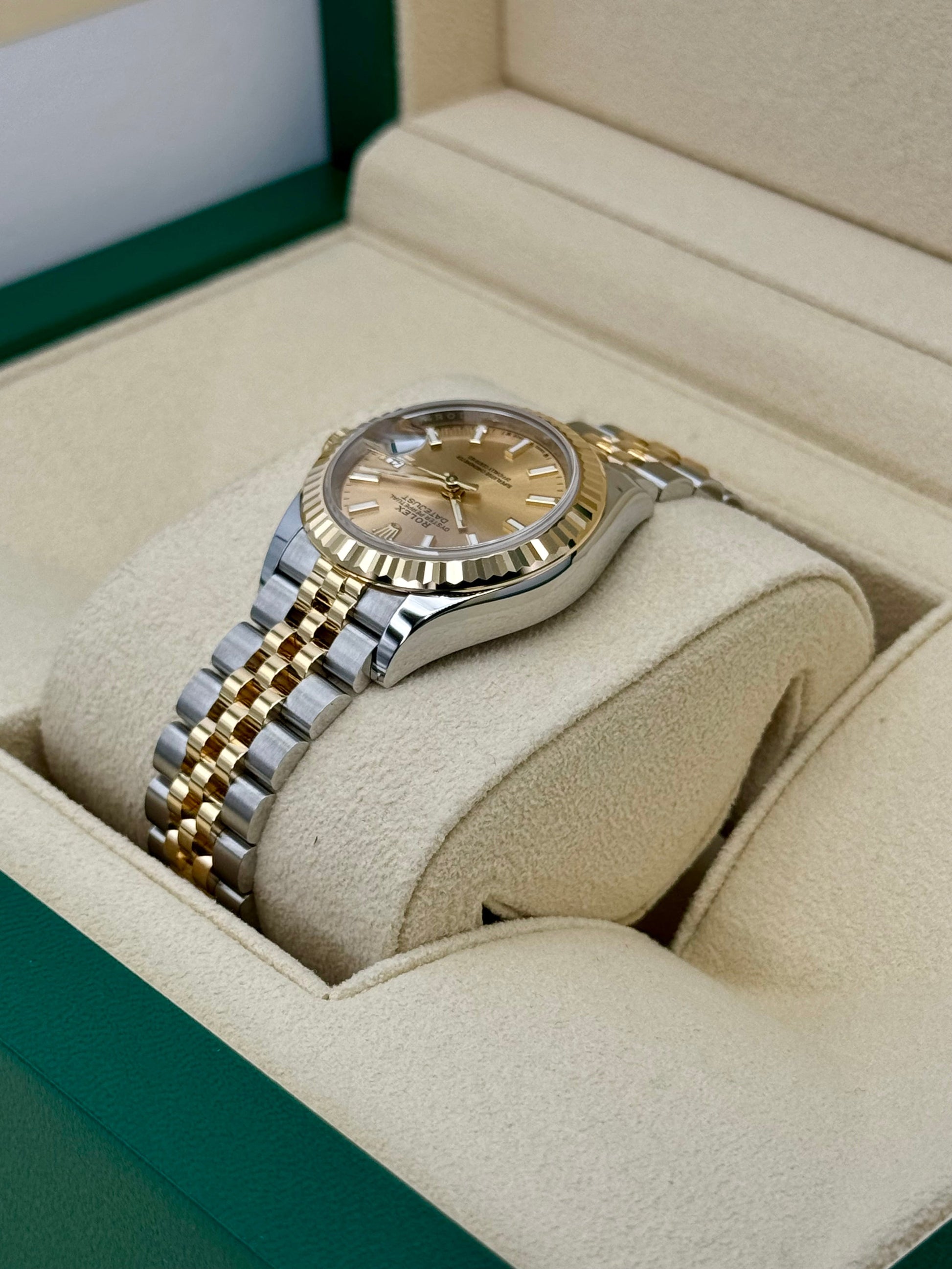 NEW 2024 Rolex Lady Datejust 28mm 279173 Jubilee Champagne Dial - MyWatchLLC
