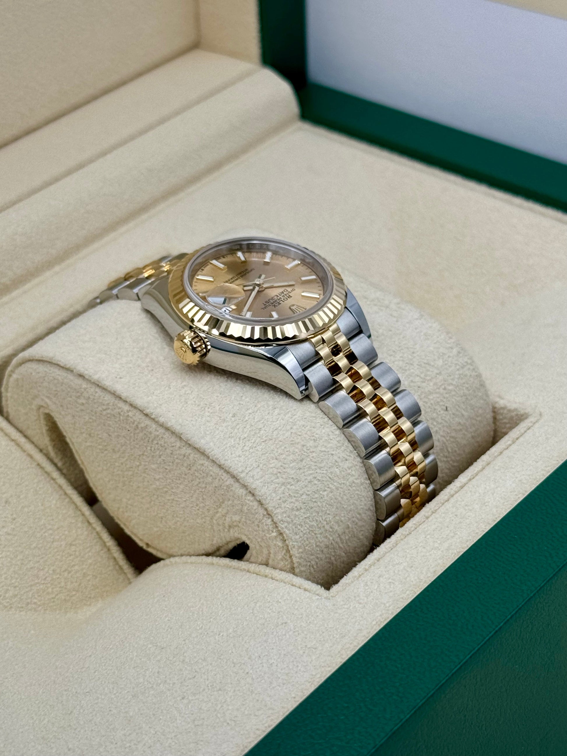 NEW 2024 Rolex Lady Datejust 28mm 279173 Jubilee Champagne Dial - MyWatchLLC