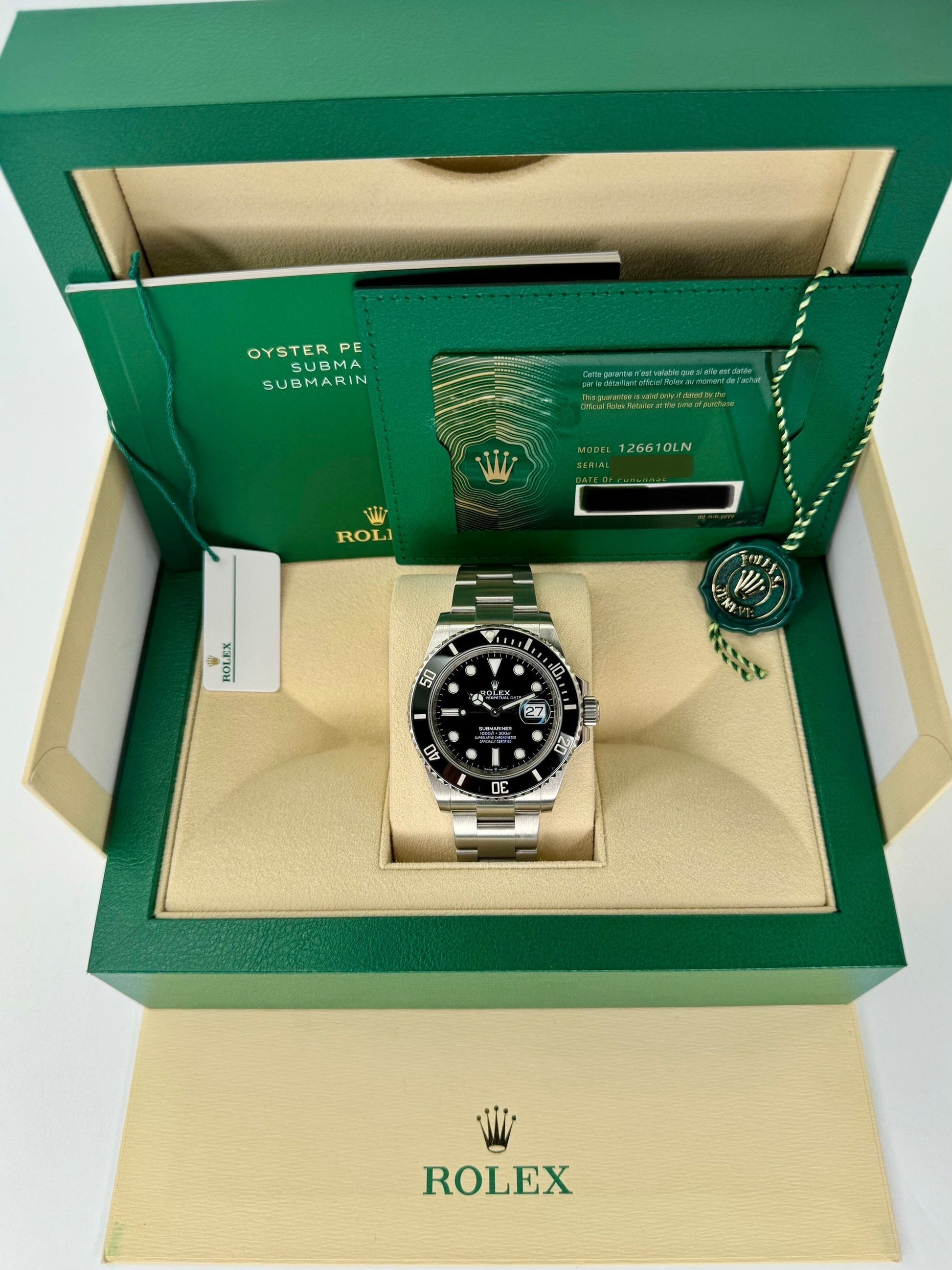 NEW 2023 Rolex Submariner Date 41mm 126610LN Oyster Black Dial - MyWatchLLC