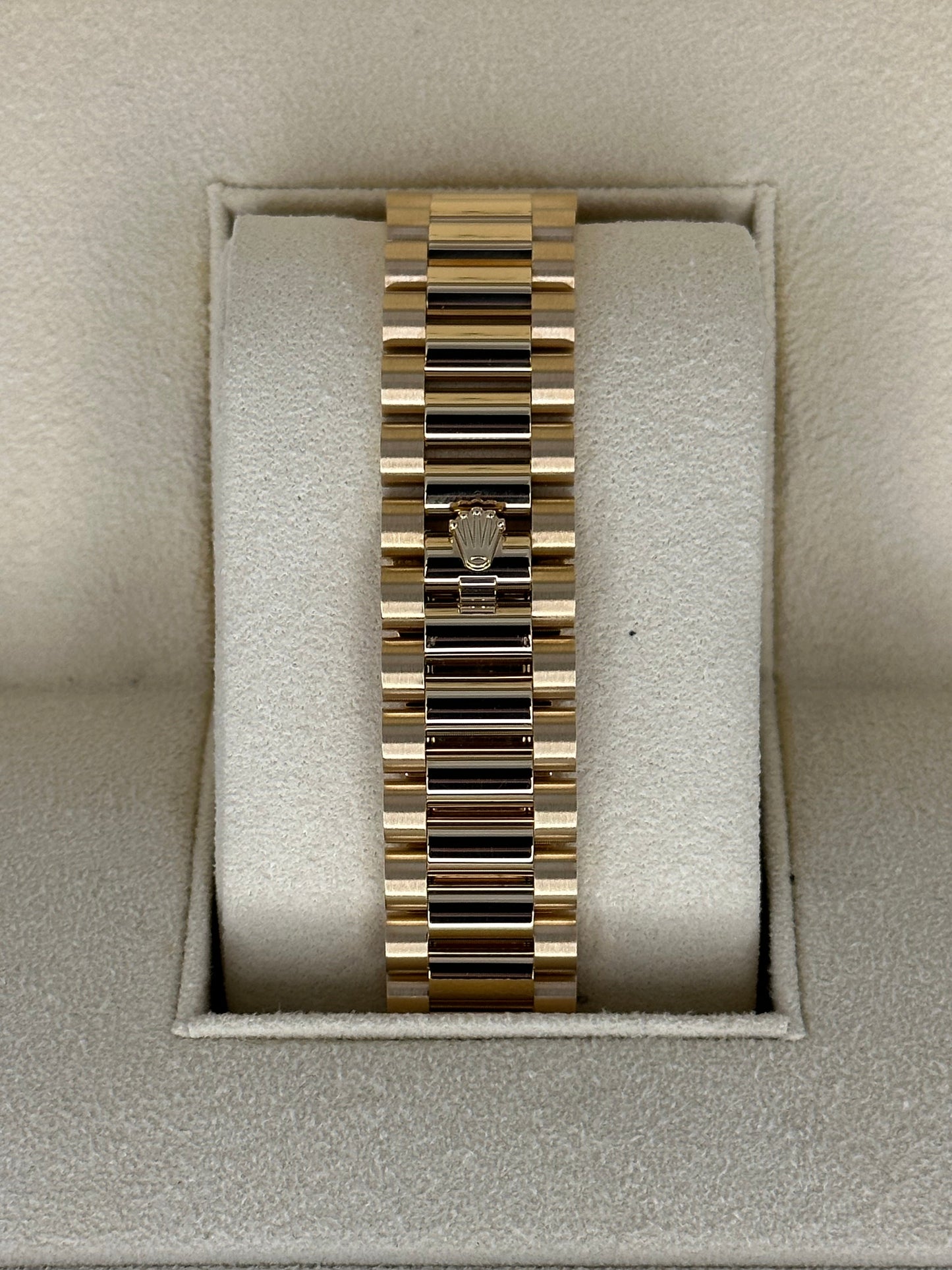 2021 Rolex Day-Date 36mm 128238 Mother of Pearl Diamond Dial - MyWatchLLC