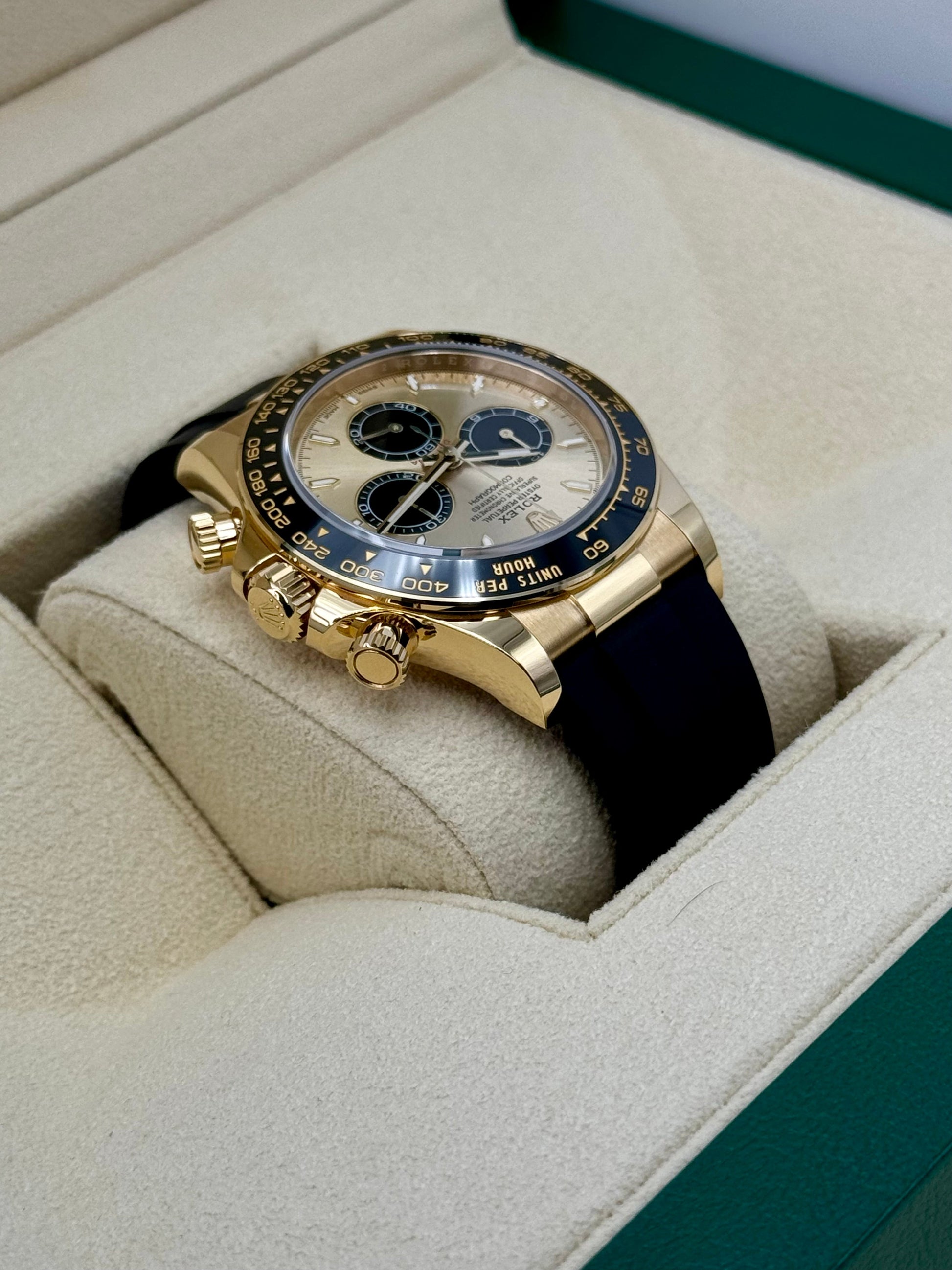 NEW 2024 Rolex Daytona 40mm 126518LN Oysterflex Champagne Dial - MyWatchLLC