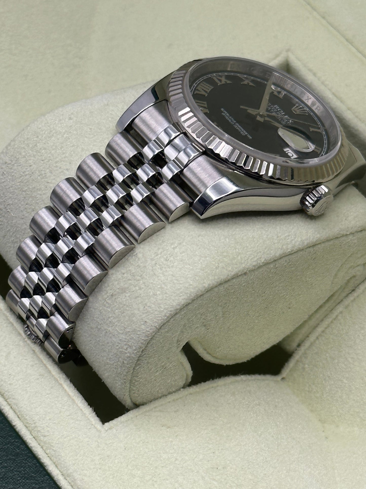 2012 Datejust 36mm 116234 Jubilee Blue Roman Numeral Dial - MyWatchLLC