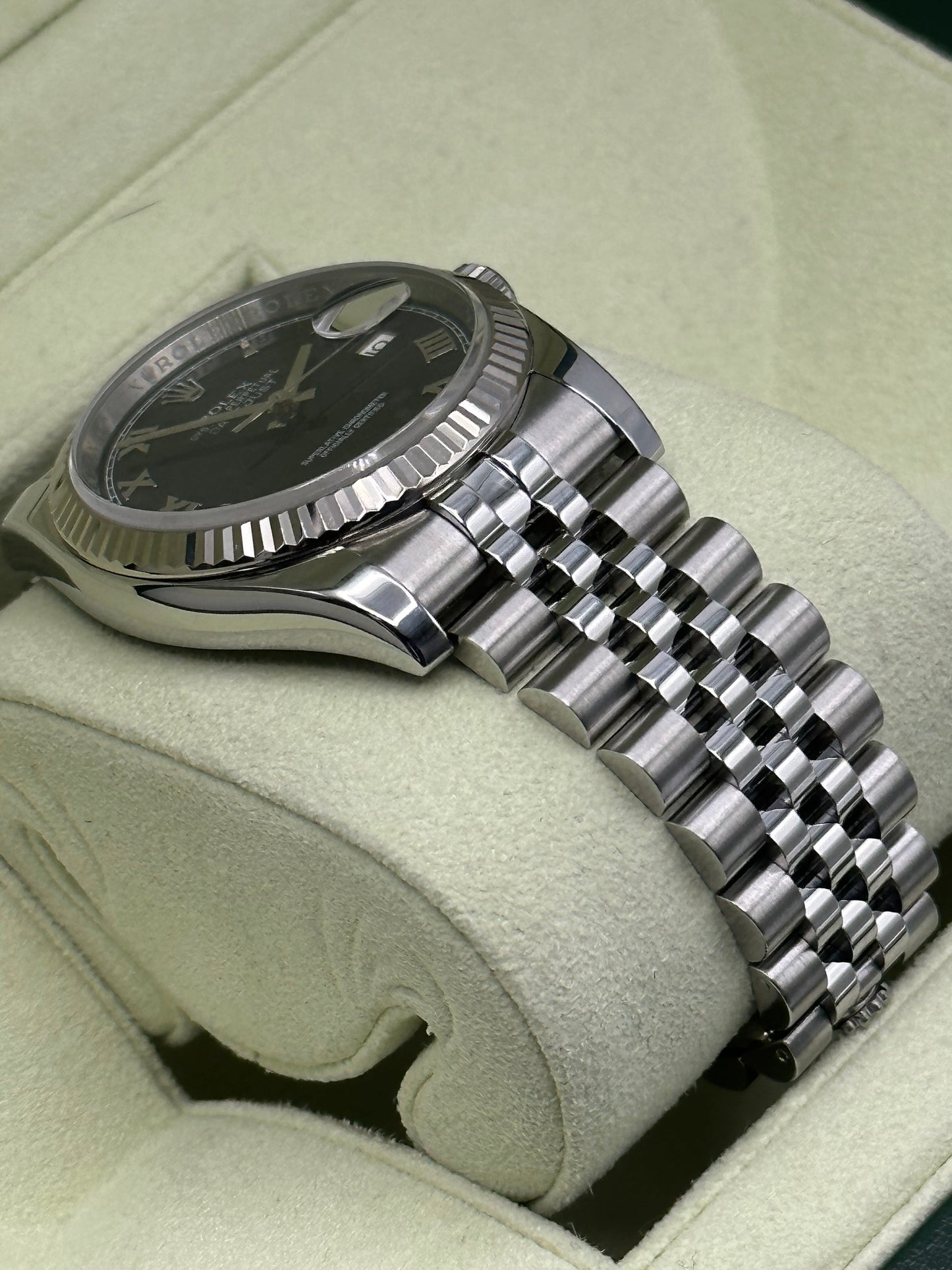 2012 Datejust 36mm 116234 Jubilee Blue Roman Numeral Dial - MyWatchLLC